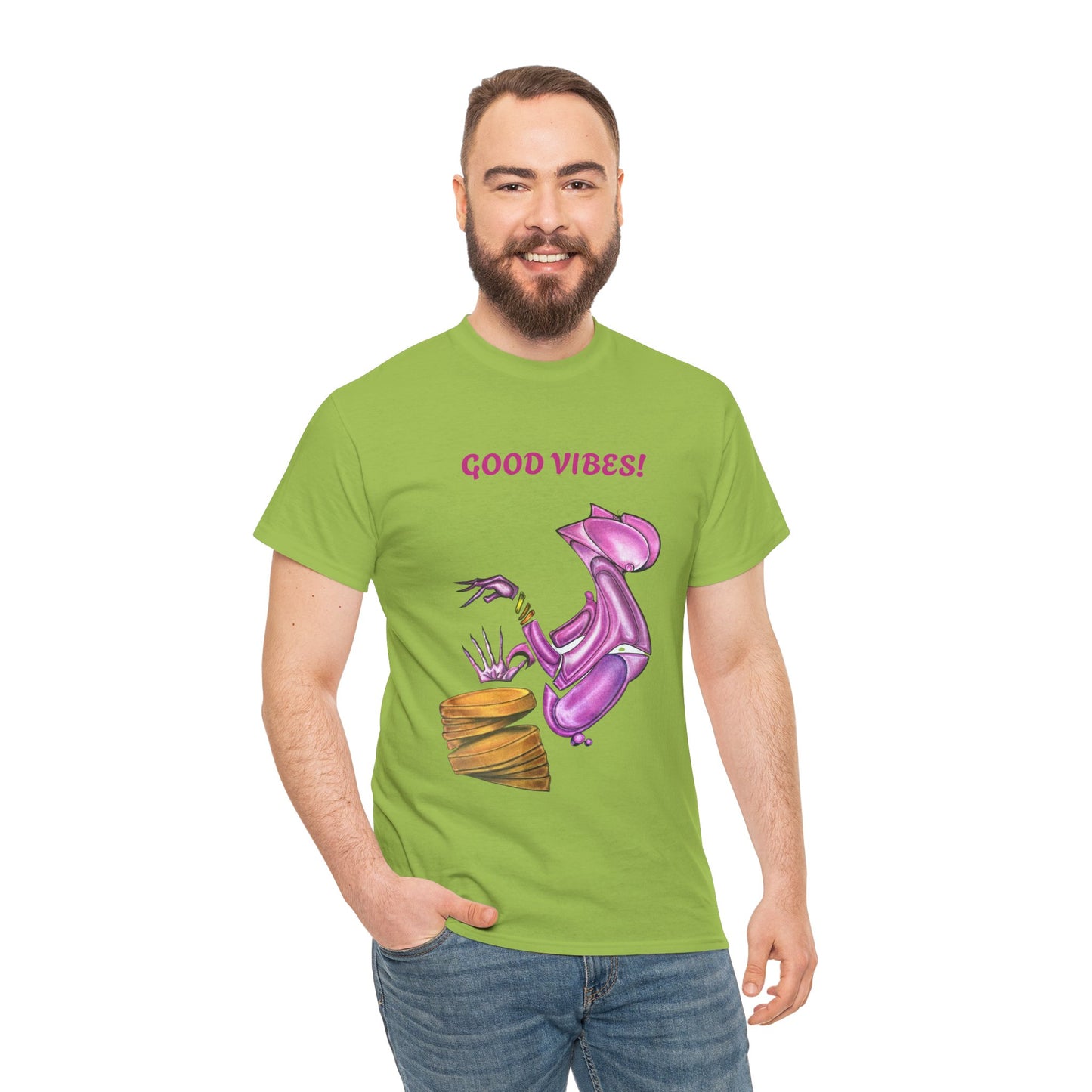 Let's Dance Unisex Heavy Cotton Tee - Fun and Vibrant Dance Shirt