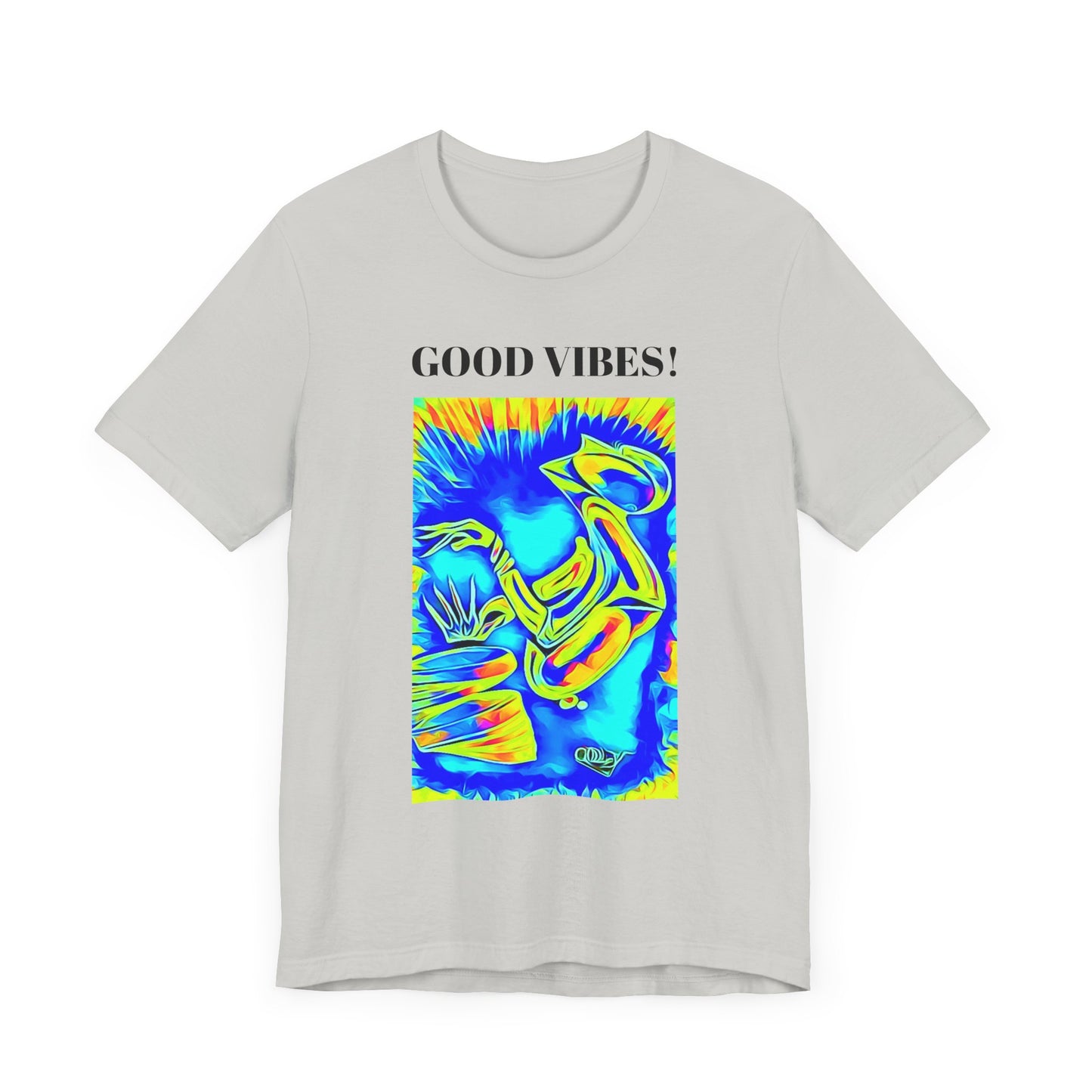 Good Vibes Unisex Short Sleeve Tee | Colorful Artistic T-Shirt for Positive Energy