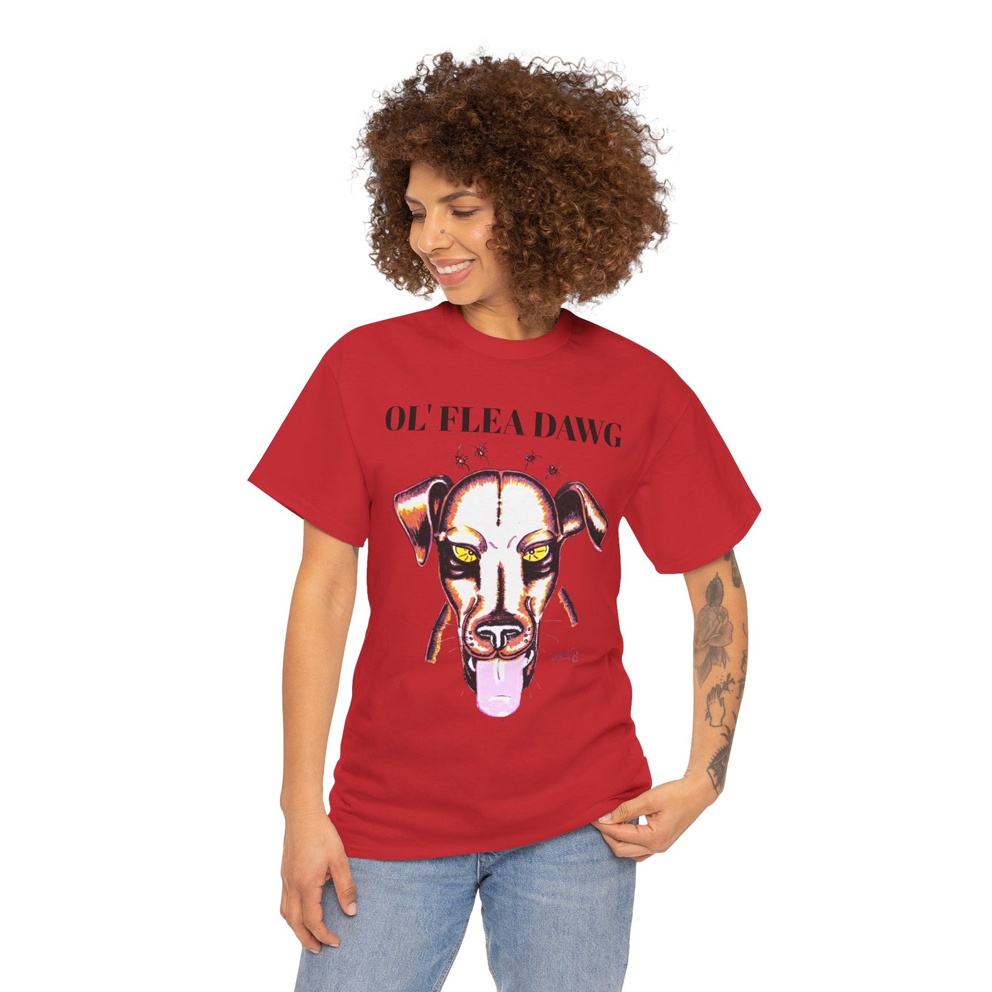 Graphic Dog Lover Tee - Unisex Heavy Cotton Tee