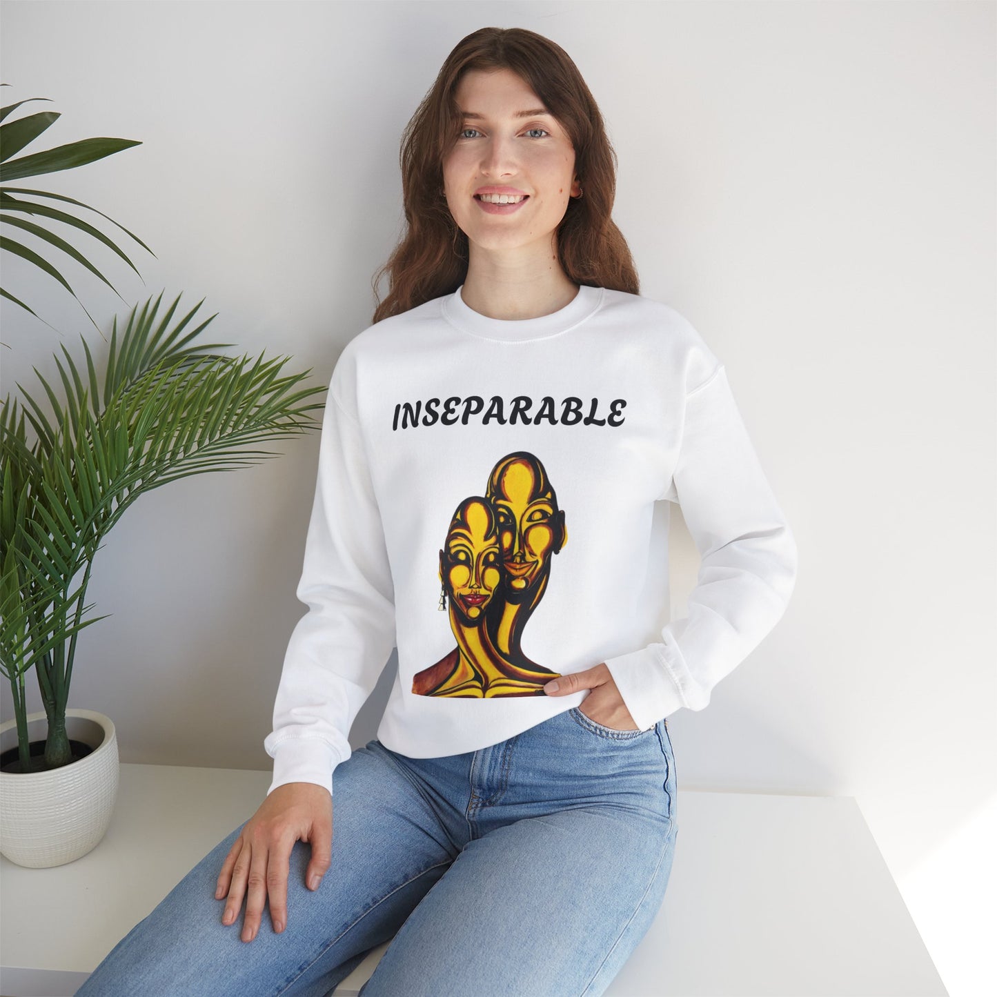 Inseparable Unisex Heavy Blend™ Crewneck Sweatshirt - Perfect Gift for Couples and Friends