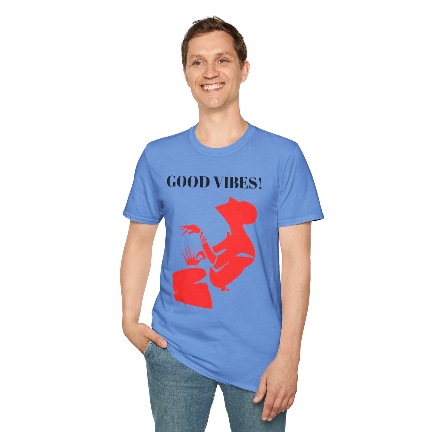 Creative Red Silhouette Unisex Softstyle T-Shirt