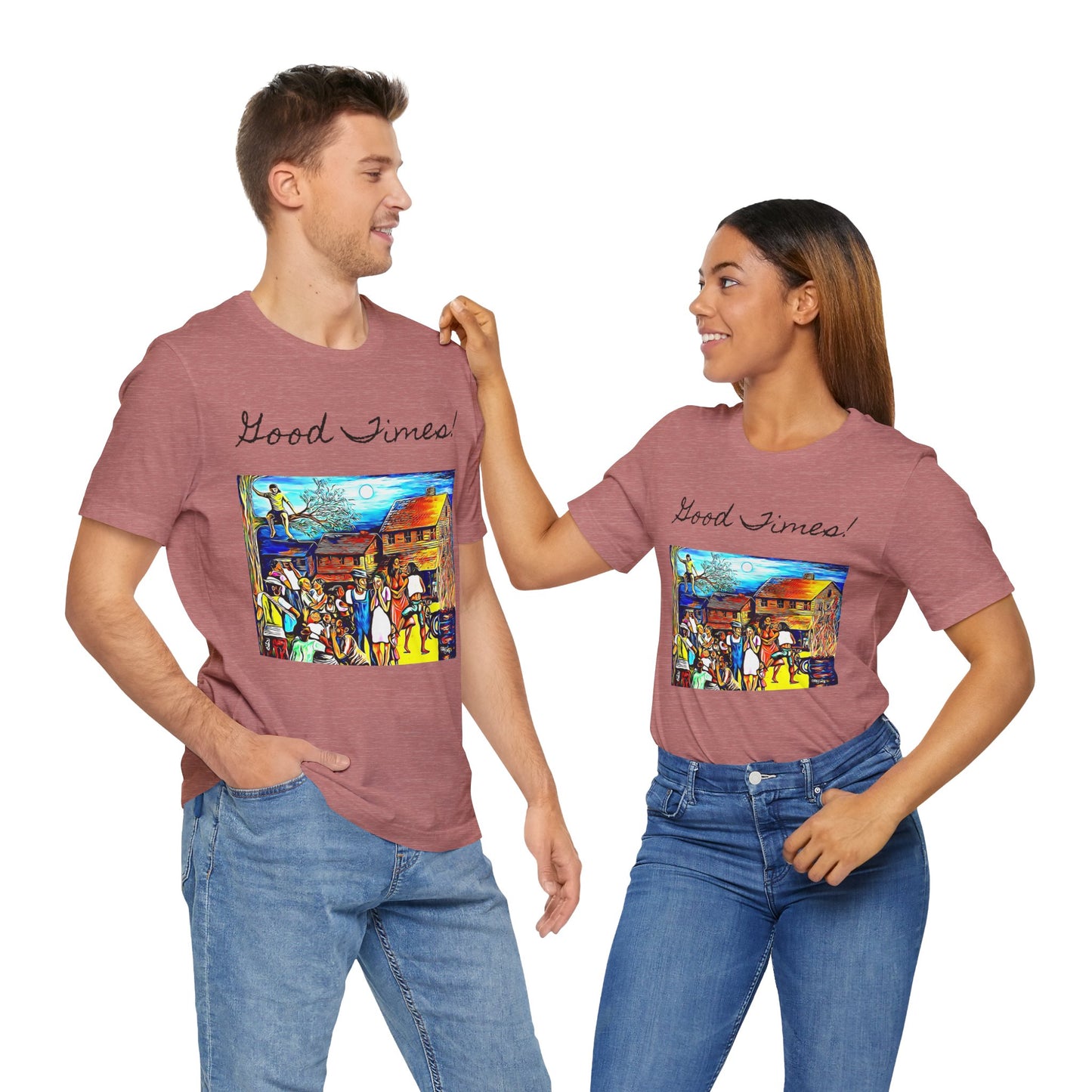 Good Times Down Home Unisex Short Sleeve Tee - Vibrant Art Design