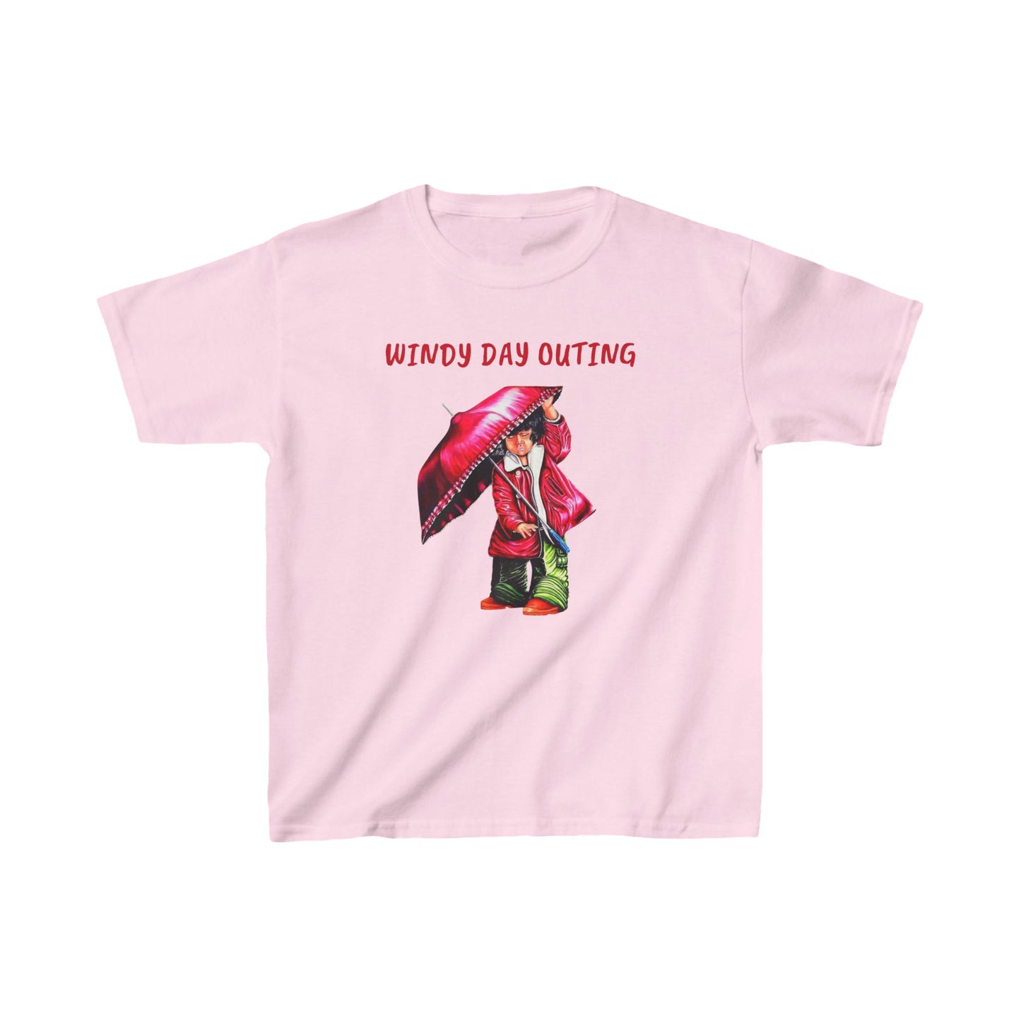 Kids Windy Day Outing Tee - Fun Cotton Tee for Rainy Adventures