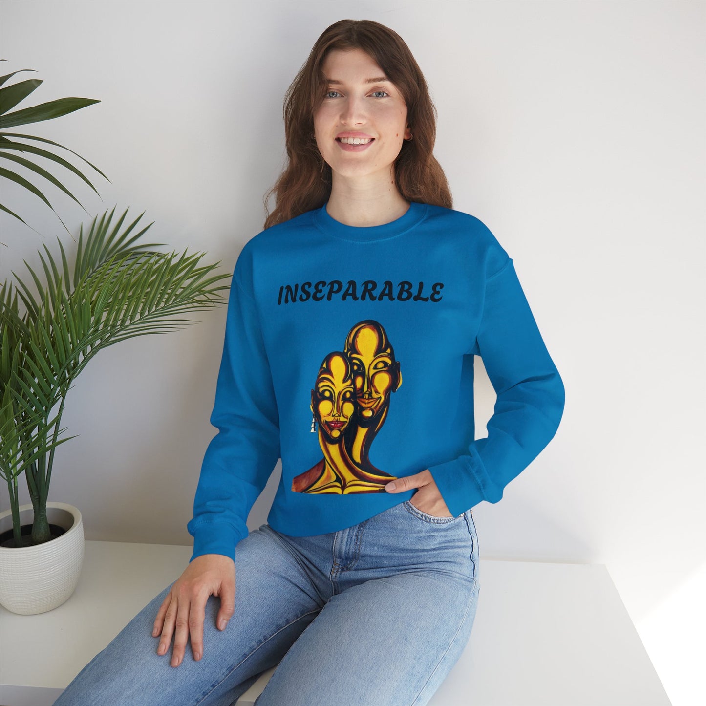 Inseparable Unisex Heavy Blend™ Crewneck Sweatshirt - Perfect Gift for Couples and Friends