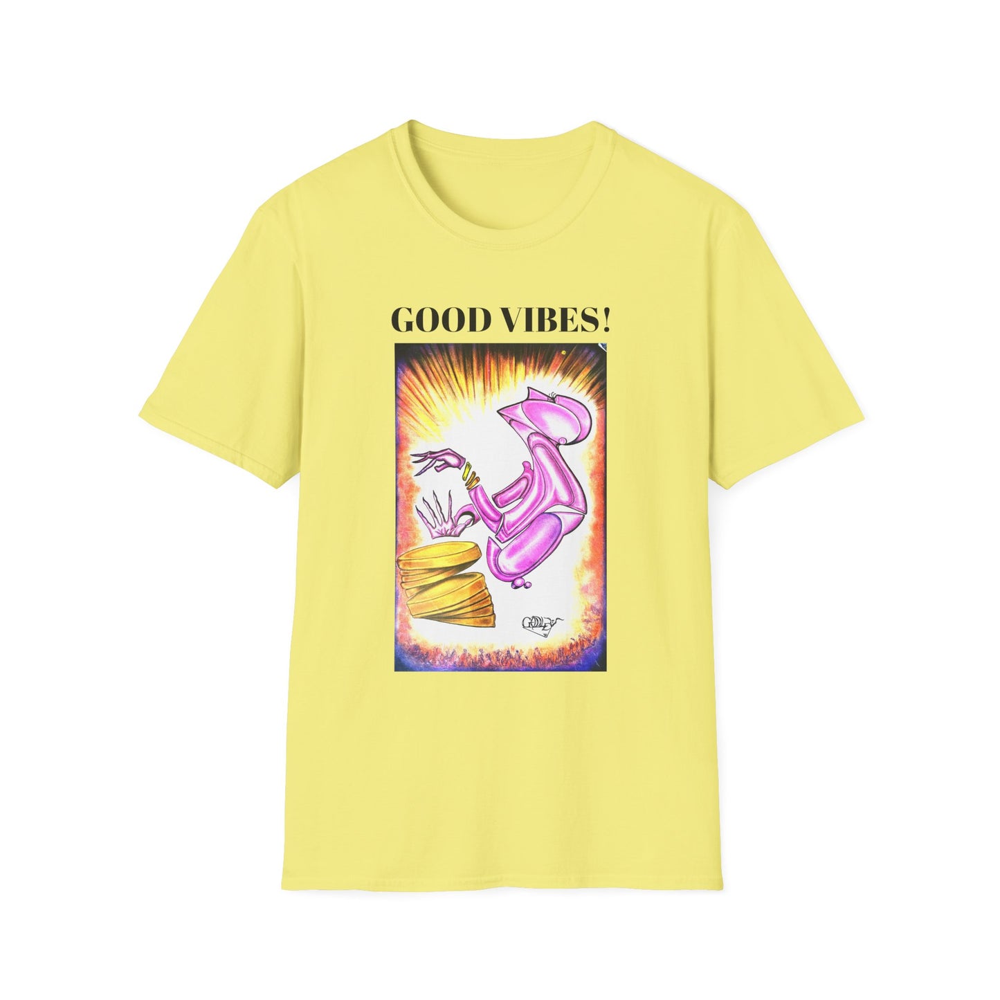 Good Vibes Unisex Softstyle T-Shirt - Casual Graphic Tee for Positive Energy