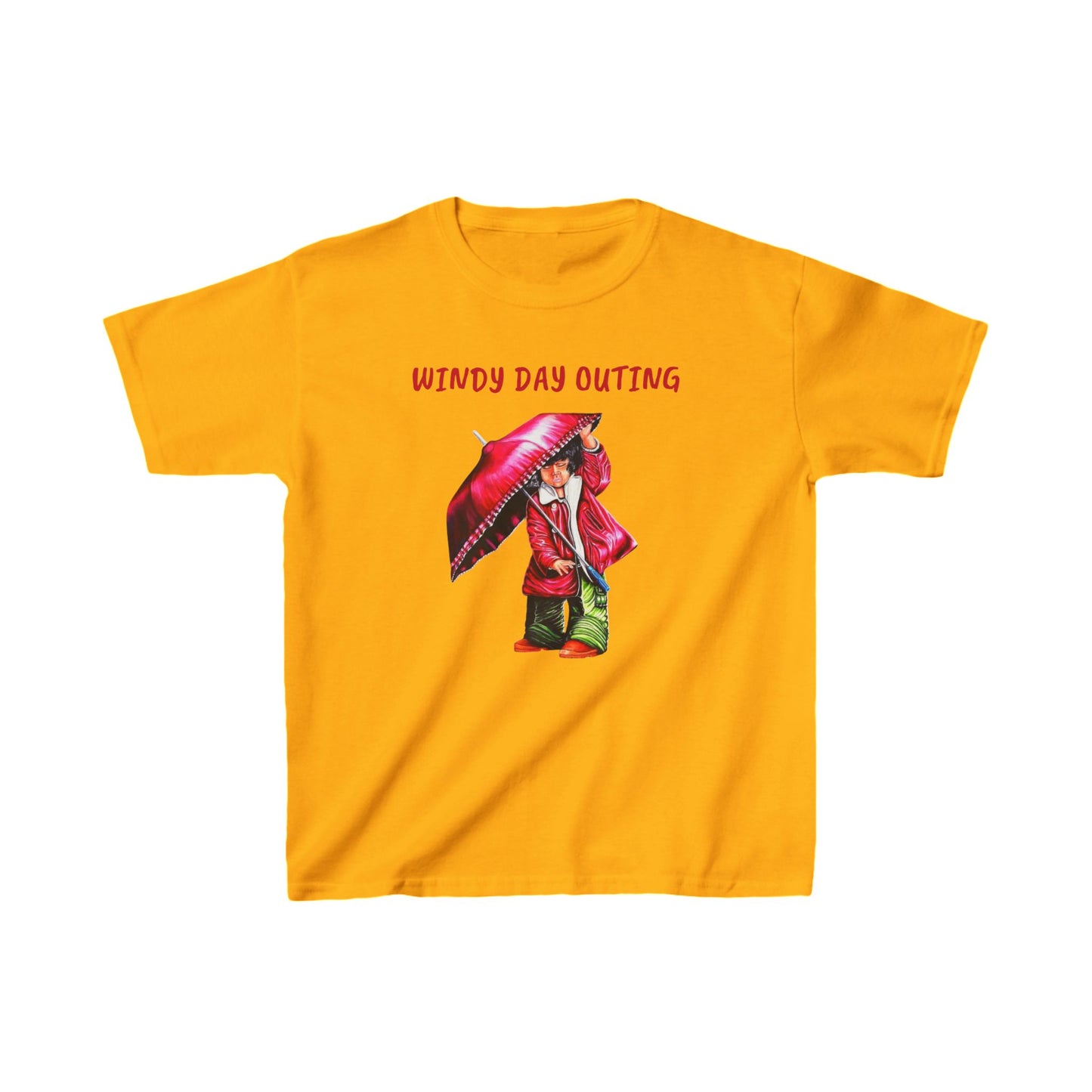 Kids Windy Day Outing Tee - Fun Cotton Tee for Rainy Adventures