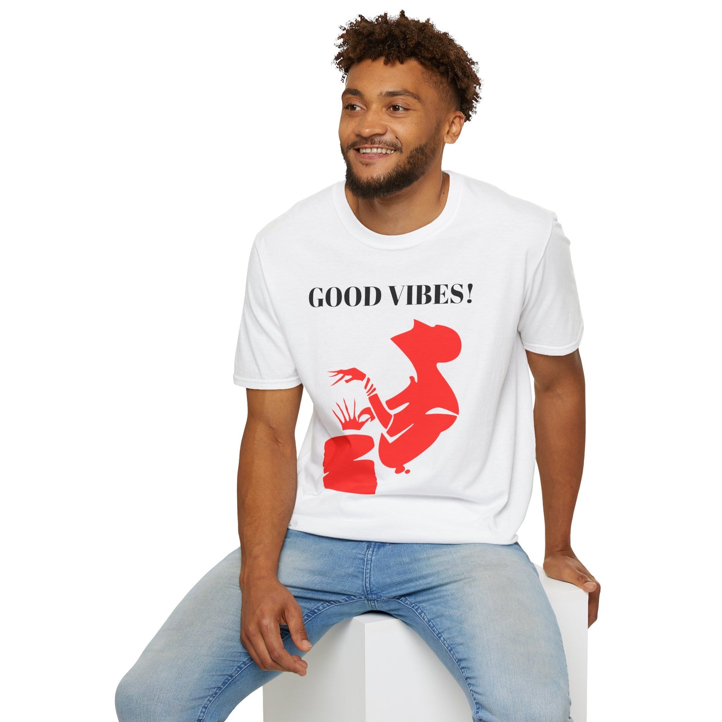 Creative Red Silhouette Unisex Softstyle T-Shirt