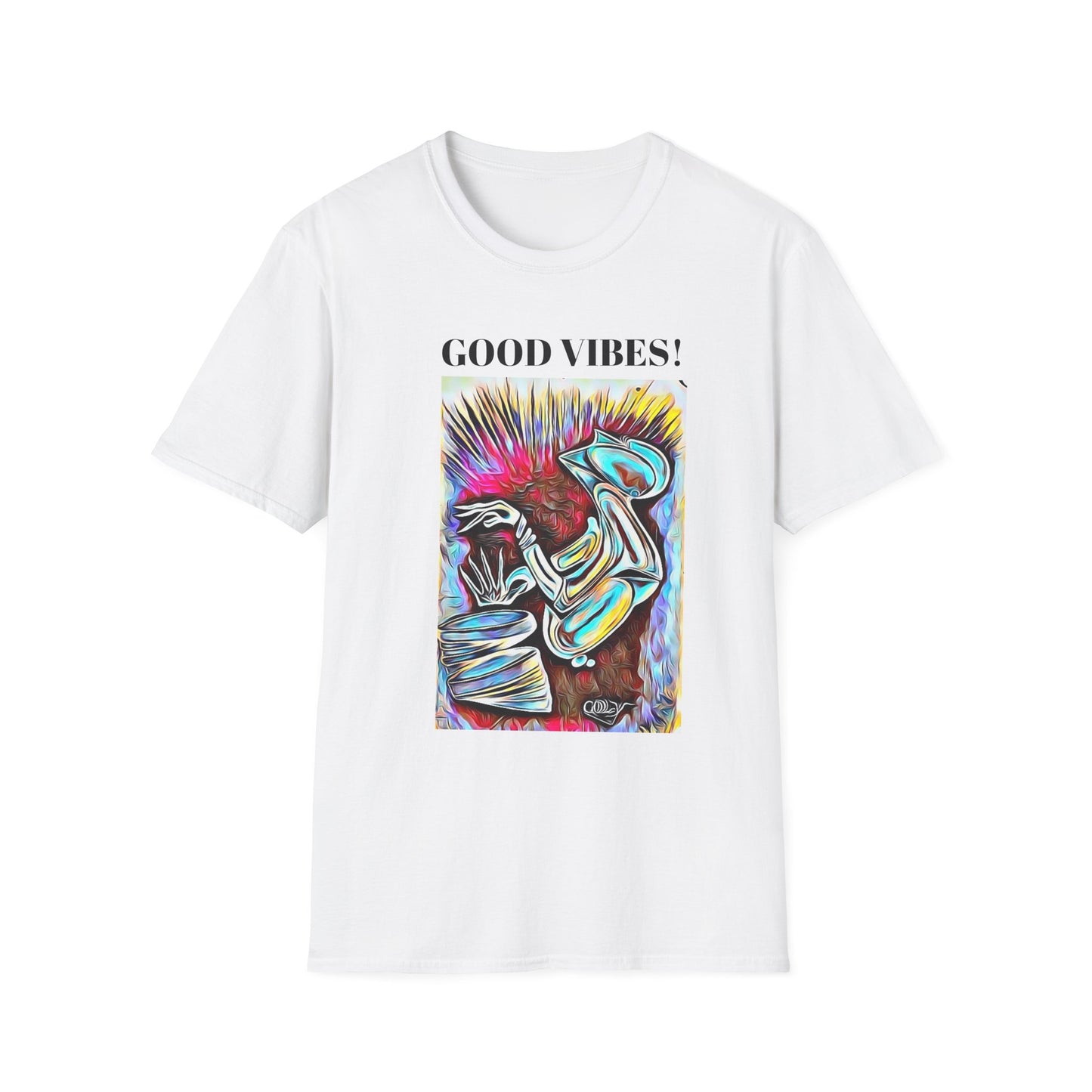 Good Vibes Unisex Softstyle T-Shirt - Colorful Graphic Tee