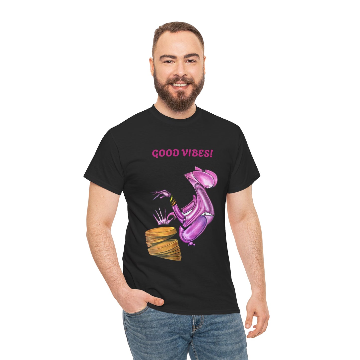 Let's Dance Unisex Heavy Cotton Tee - Fun and Vibrant Dance Shirt