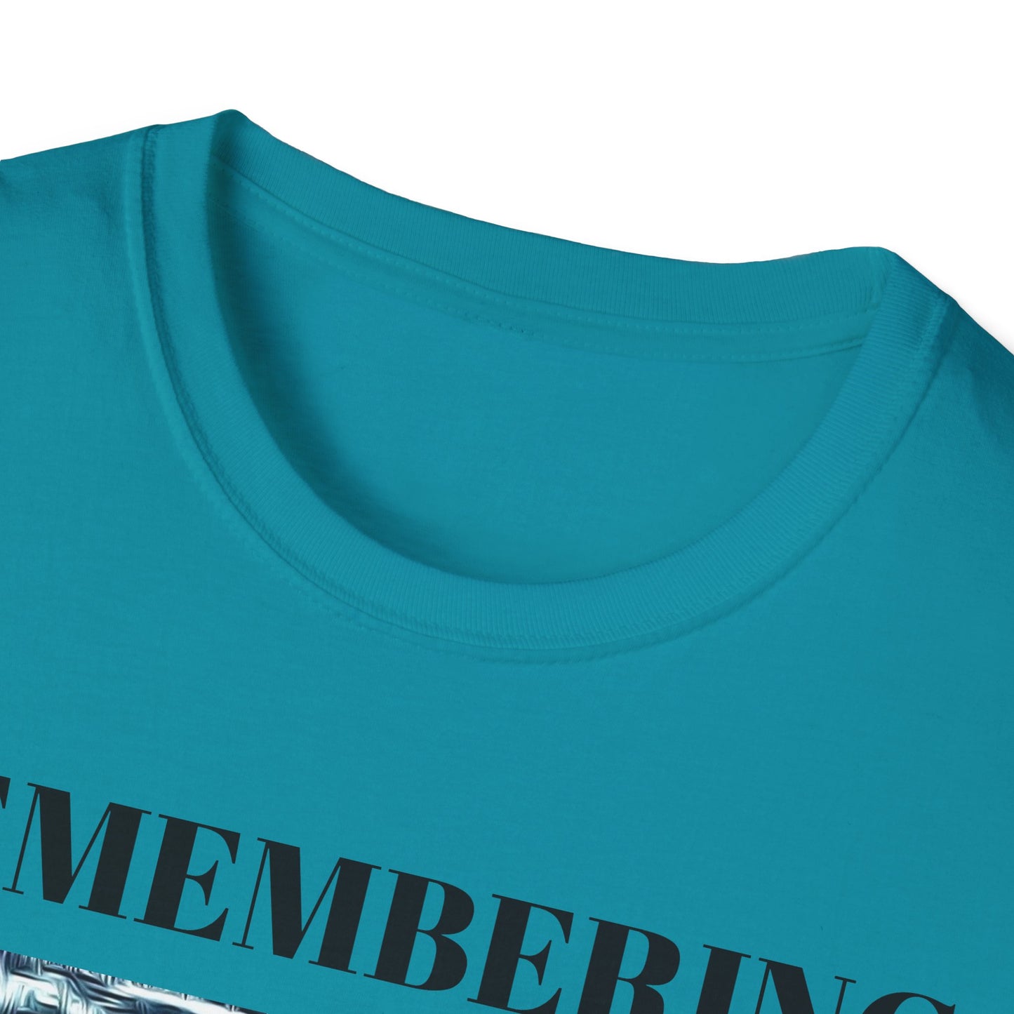 Memorial Unisex Softstyle T-Shirt - "Remembering" Artwork