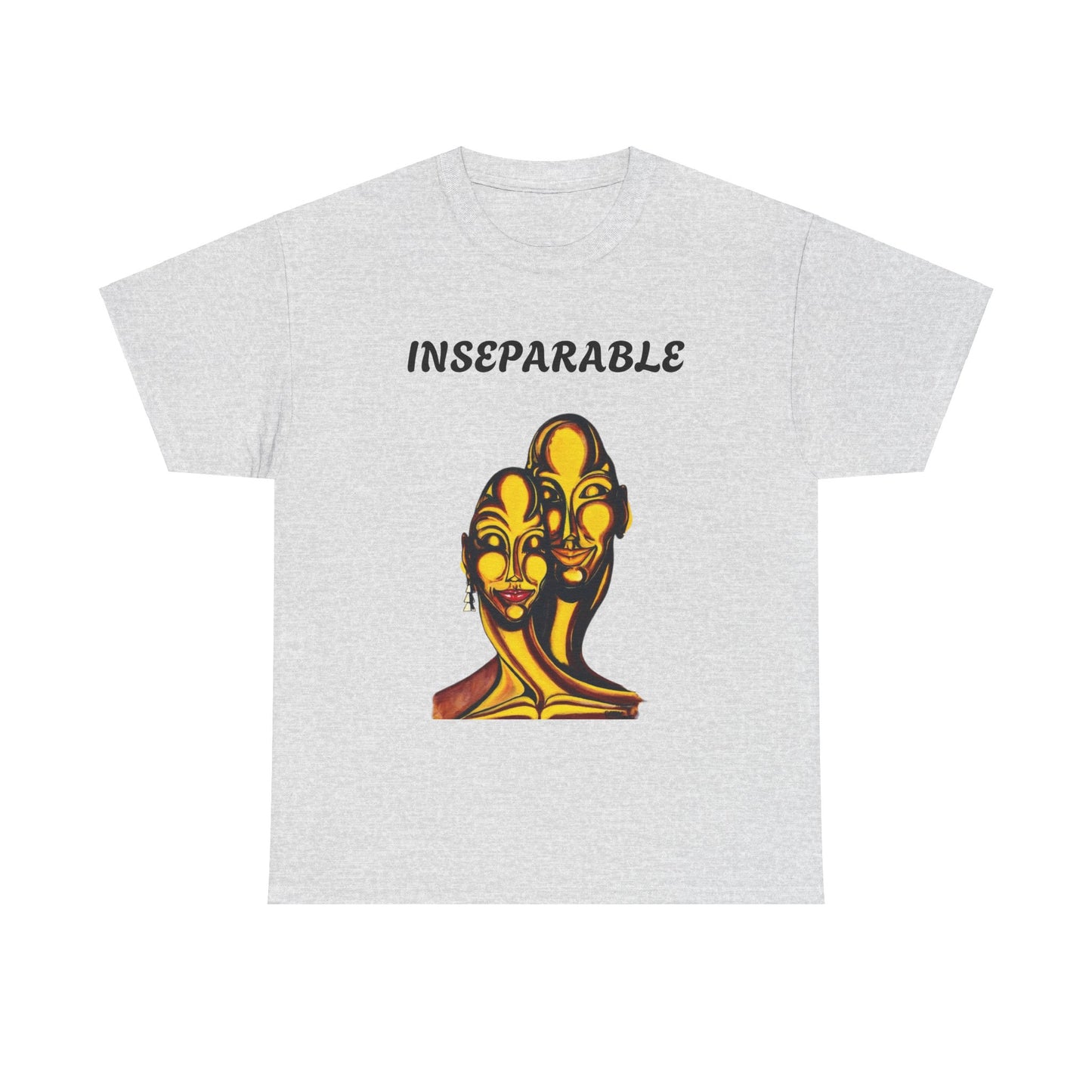 Inseparable Art Unisex Heavy Cotton Tee - Celebrate Love & Connection