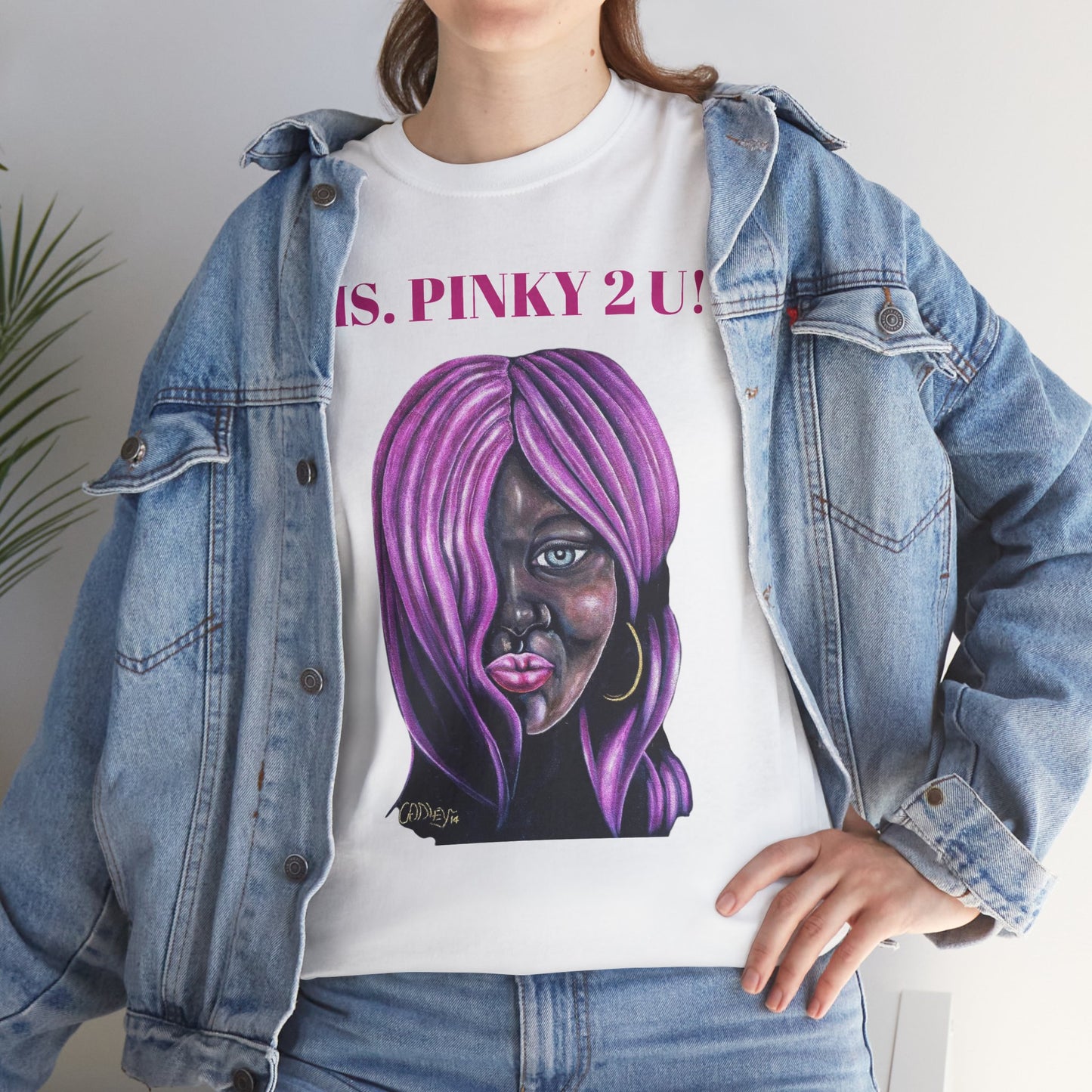 Ms. Pinky Unisex Heavy Cotton Tee - Bold Graphic Tee for Art Lovers