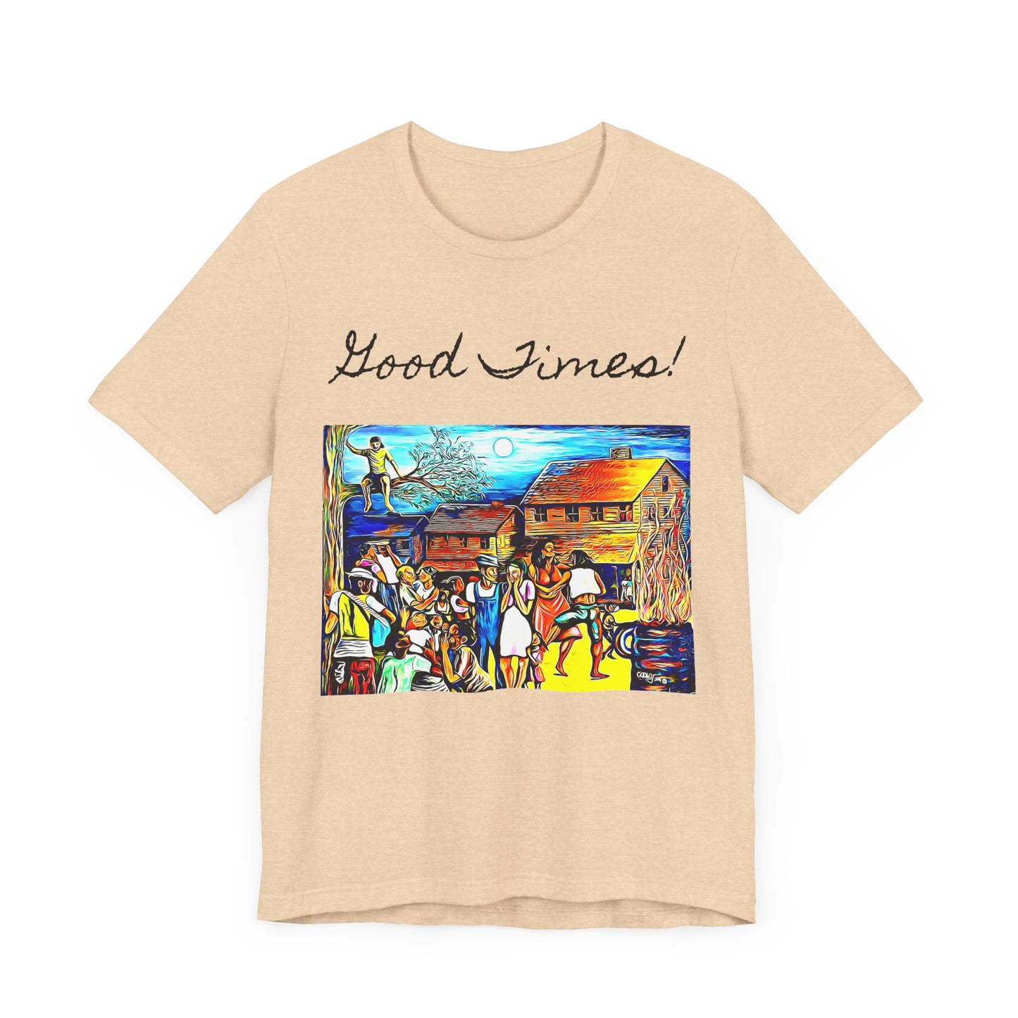 Good Times Down Home Unisex Short Sleeve Tee - Vibrant Art Design