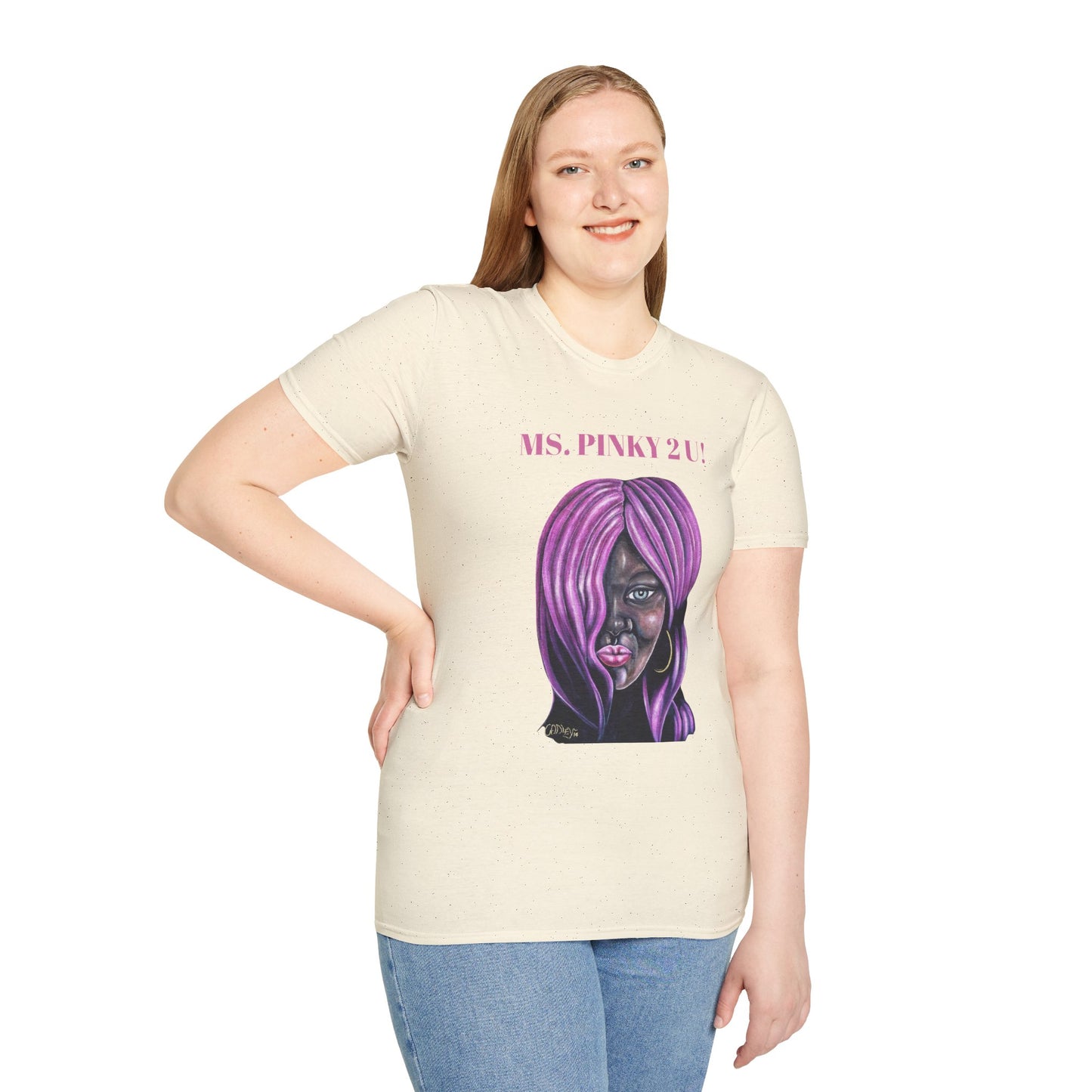 Ms. Pinky Unisex Softstyle T-Shirt - Bold Art Statement Tee