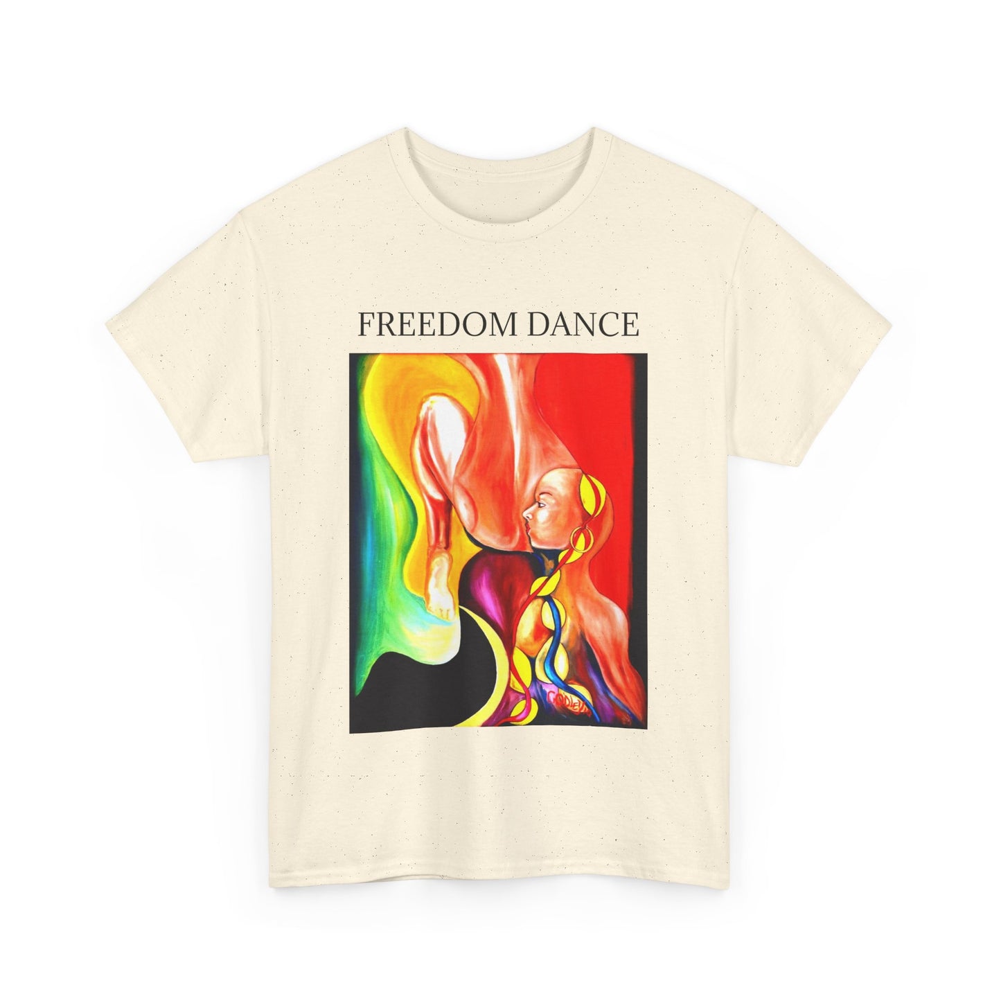 Freedom Dance Unisex Heavy Cotton Tee - Vibrant Art Shirt for Creative Souls