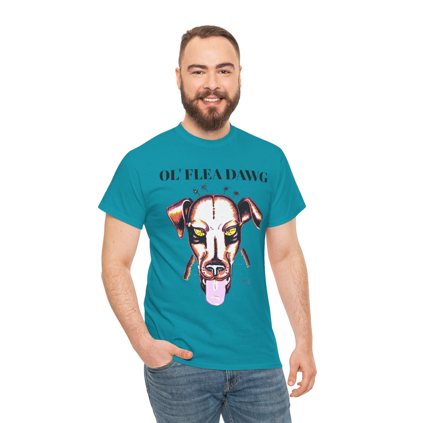 Graphic Dog Lover Tee - Unisex Heavy Cotton Tee