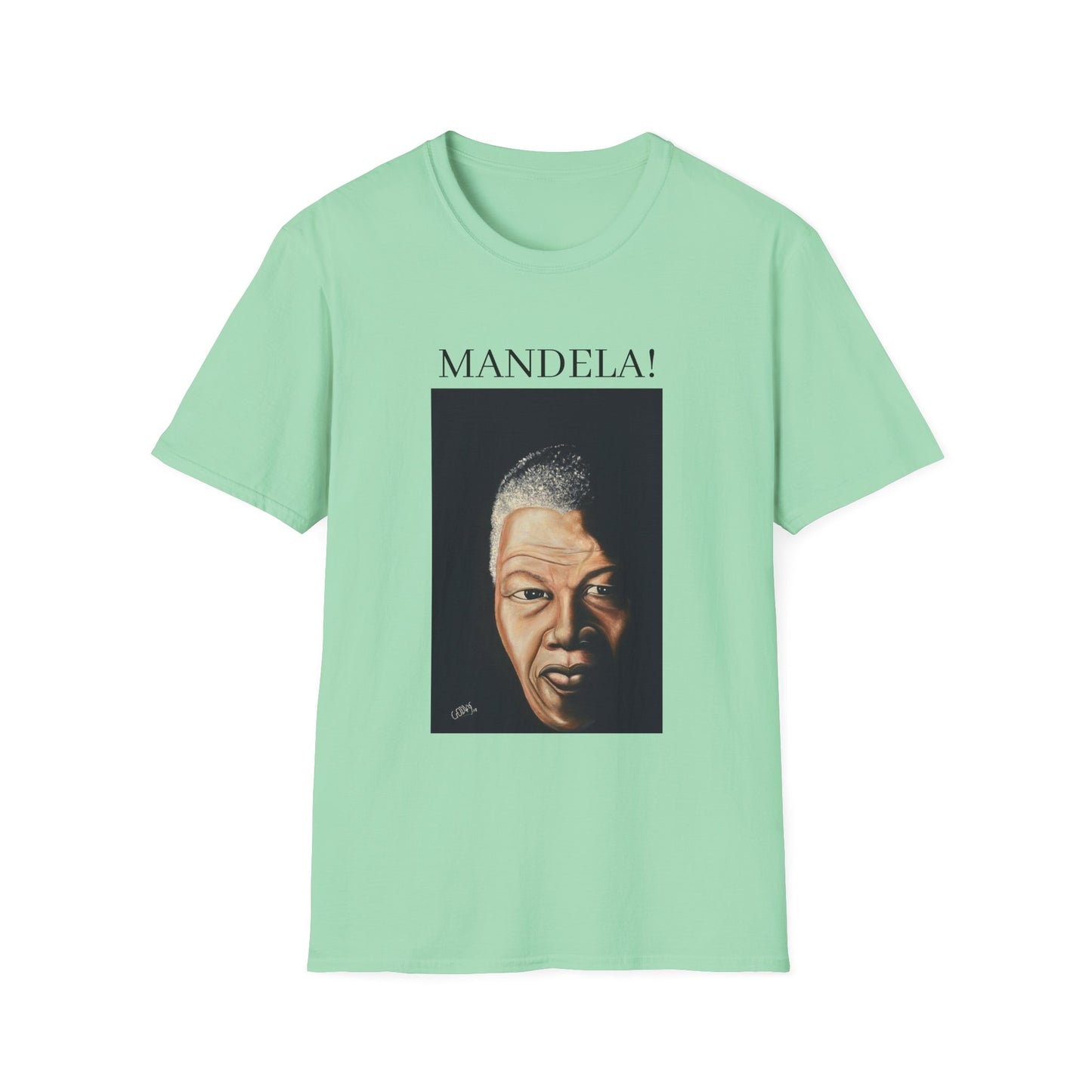 Inspirational Mandela T-Shirt - Unisex Softstyle Tee for Activism and Black History Celebrations