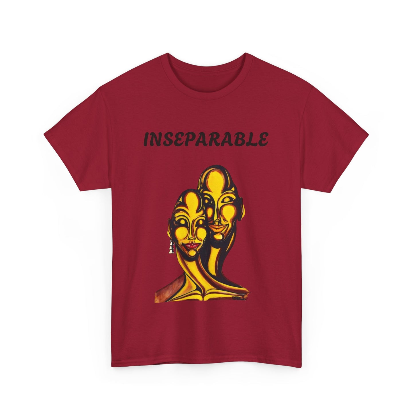 Inseparable Art Unisex Heavy Cotton Tee - Celebrate Love & Connection