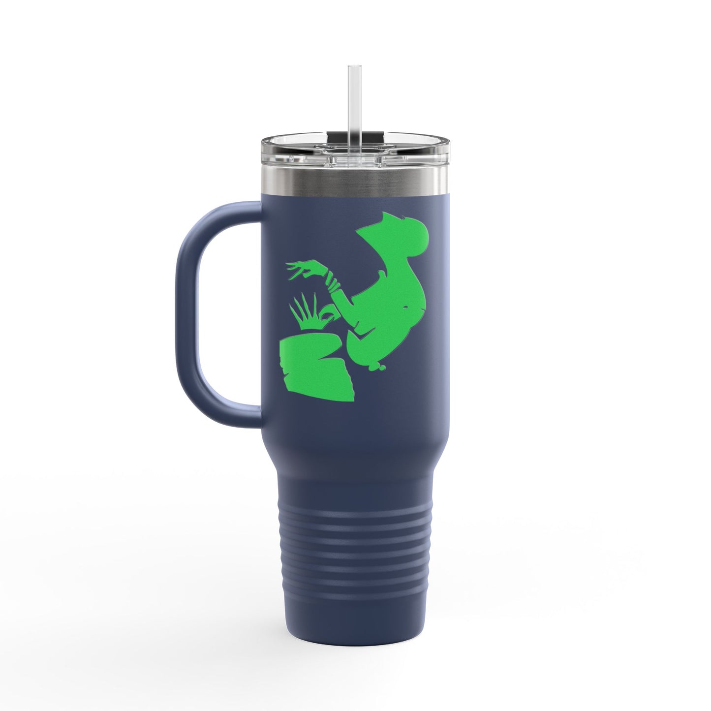 Eco-Friendly Insulated Travel Mug - 40oz with Fun Cactus Design