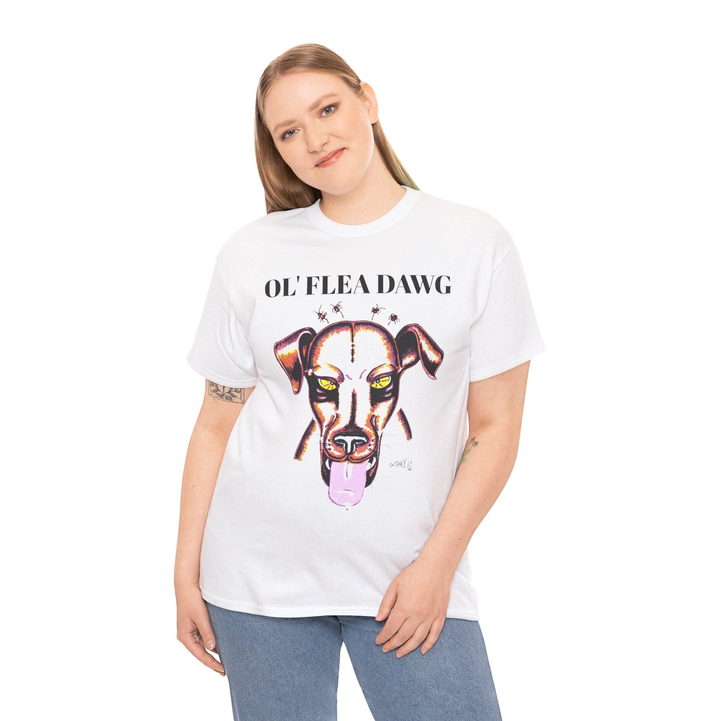 Graphic Dog Lover Tee - Unisex Heavy Cotton Tee