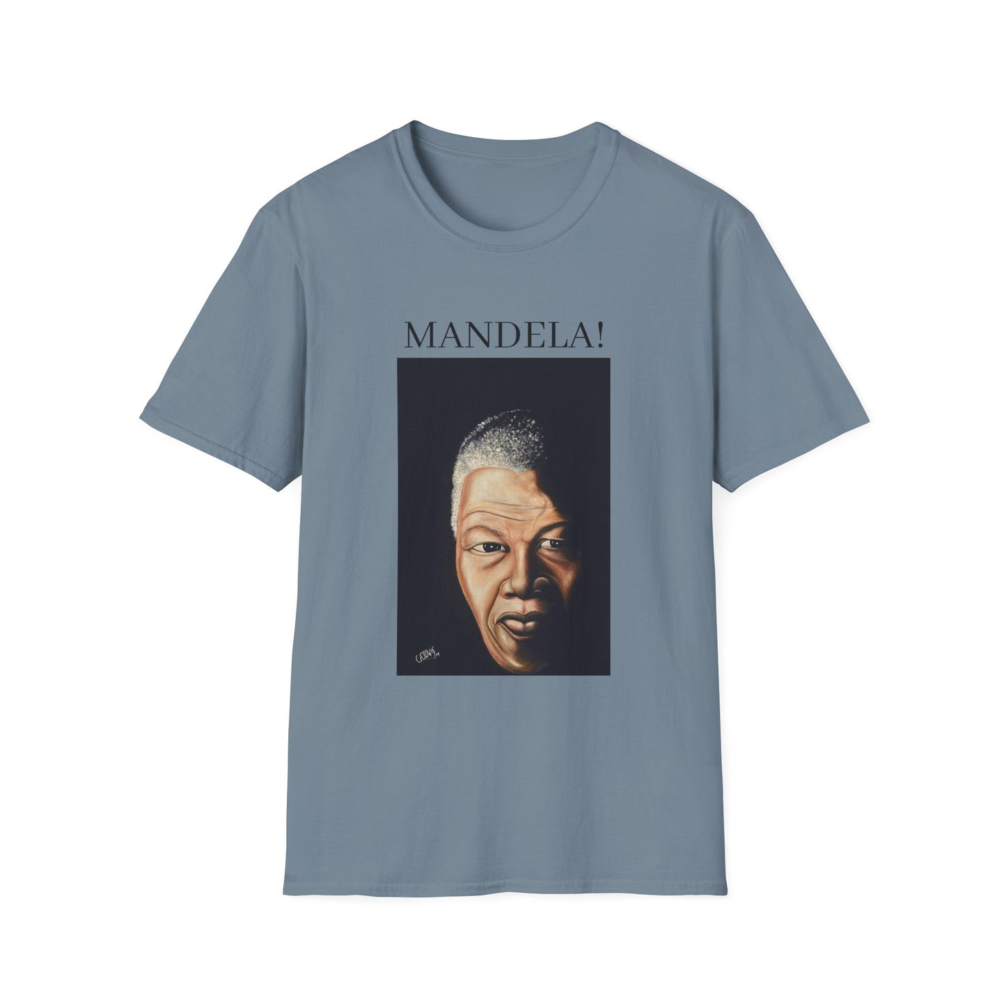 Inspirational Mandela T-Shirt - Unisex Softstyle Tee for Activism and Black History Celebrations