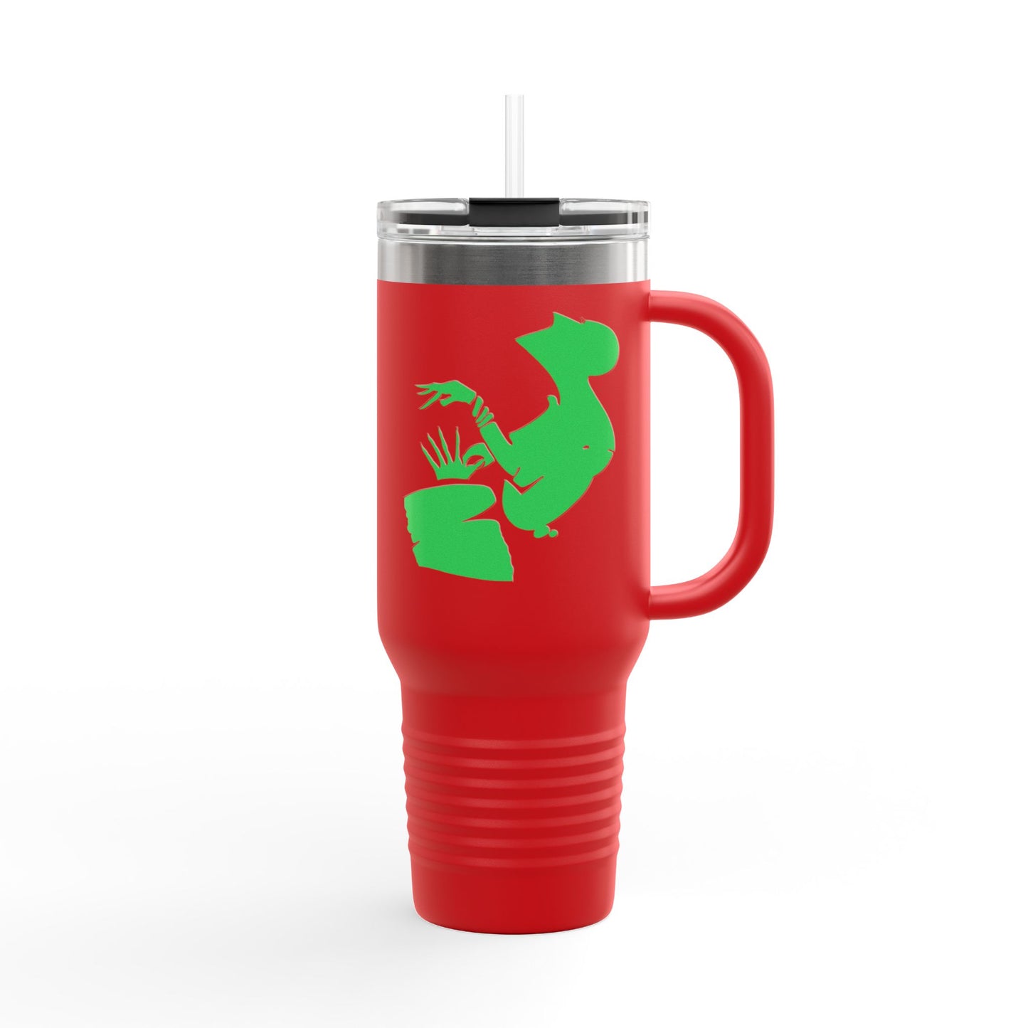 Eco-Friendly Insulated Travel Mug - 40oz with Fun Cactus Design