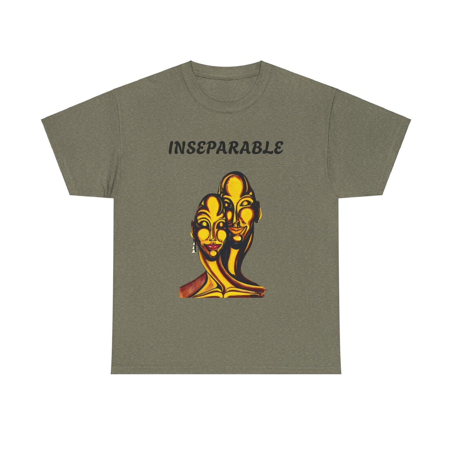 Inseparable Art Unisex Heavy Cotton Tee - Celebrate Love & Connection