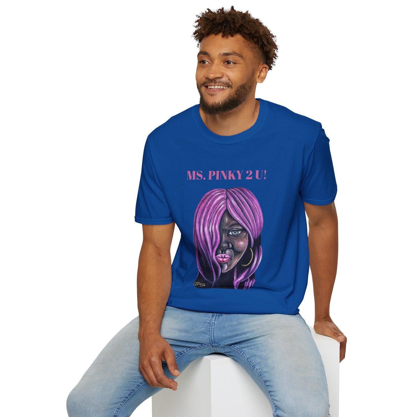 Ms. Pinky Unisex Softstyle T-Shirt - Bold Art Statement Tee