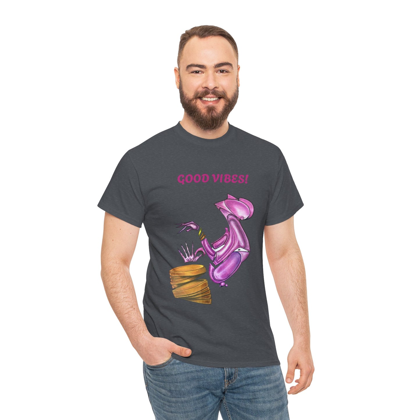 Let's Dance Unisex Heavy Cotton Tee - Fun and Vibrant Dance Shirt