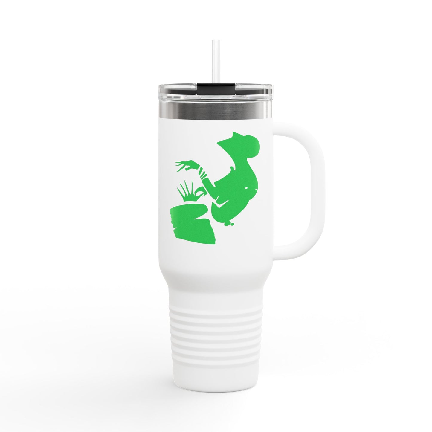 Eco-Friendly Insulated Travel Mug - 40oz with Fun Cactus Design