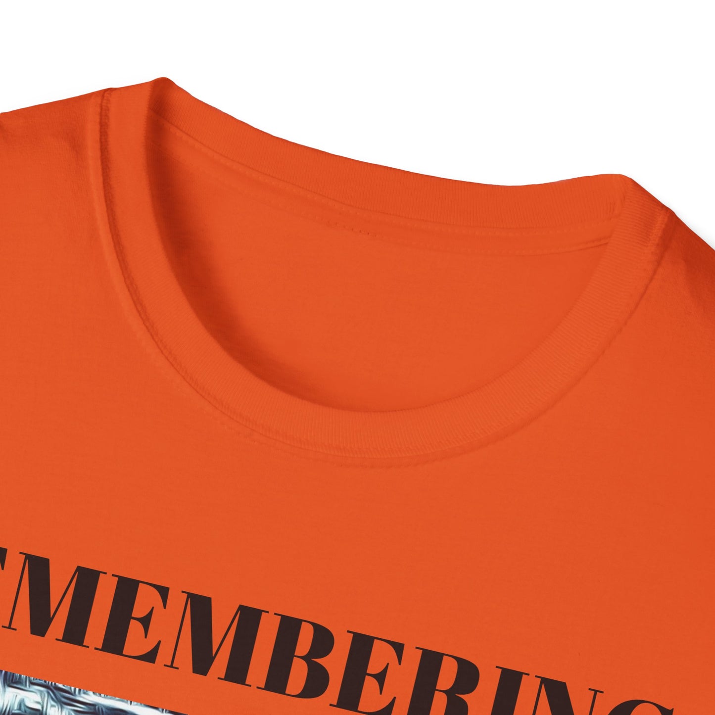 Memorial Unisex Softstyle T-Shirt - "Remembering" Artwork