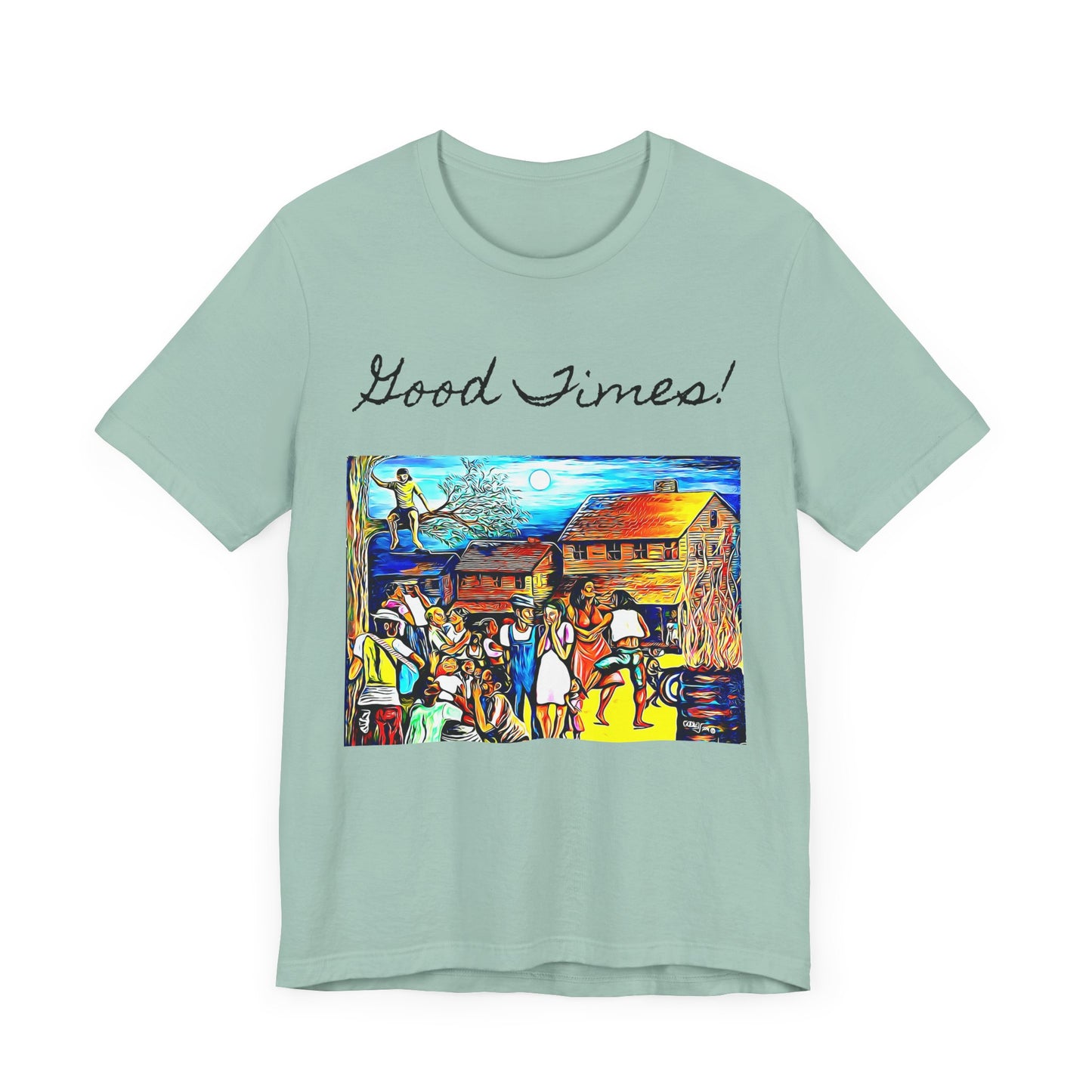 Good Times Down Home Unisex Short Sleeve Tee - Vibrant Art Design