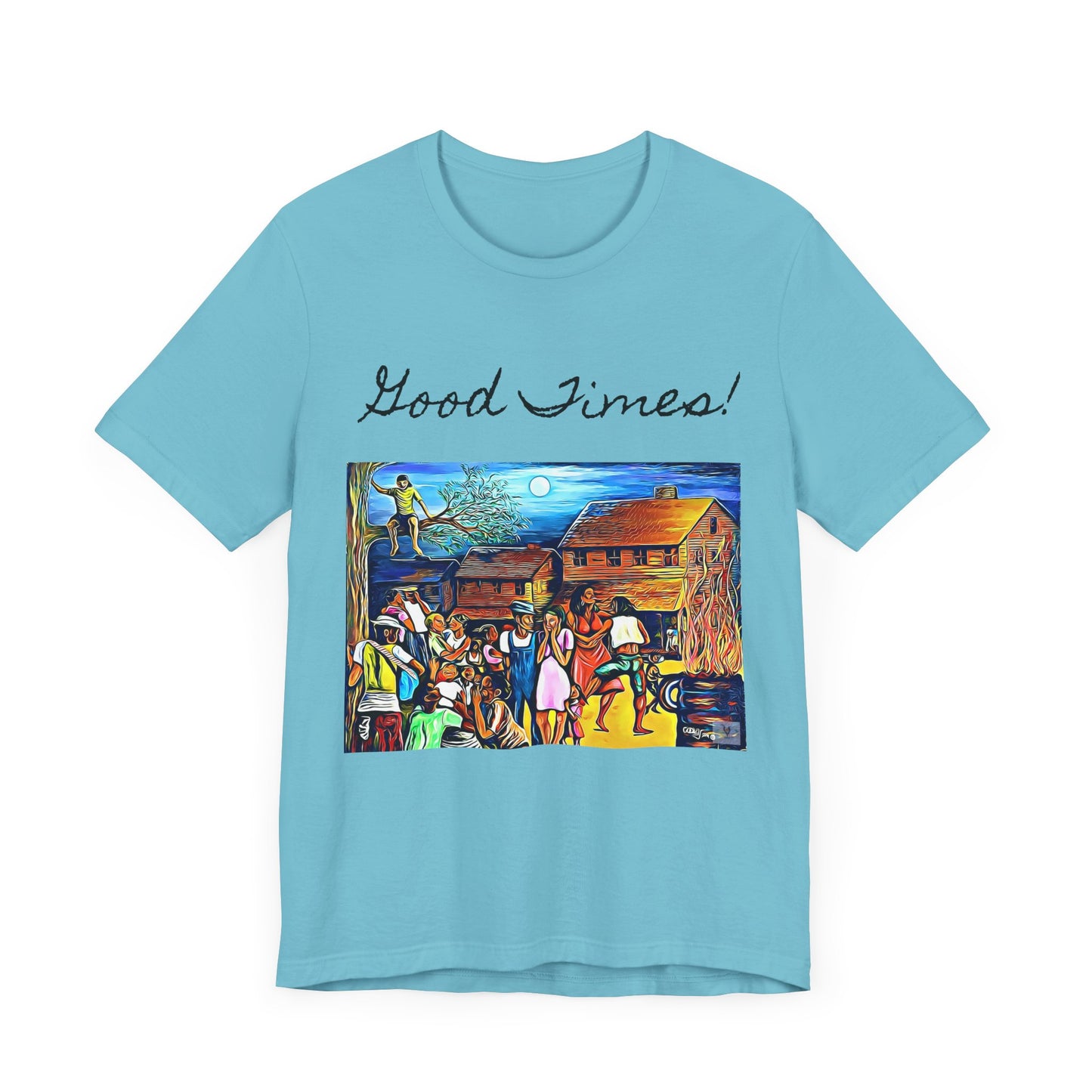 Good Times Down Home Unisex Short Sleeve Tee - Vibrant Art Design