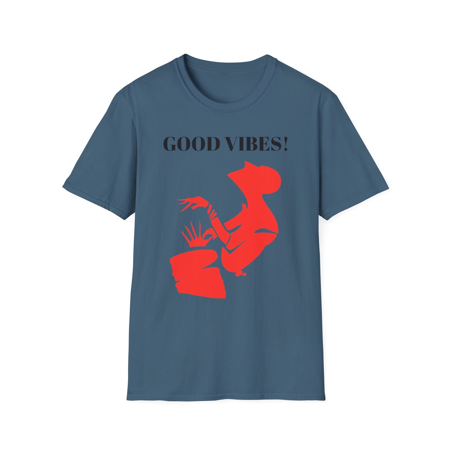 Creative Red Silhouette Unisex Softstyle T-Shirt