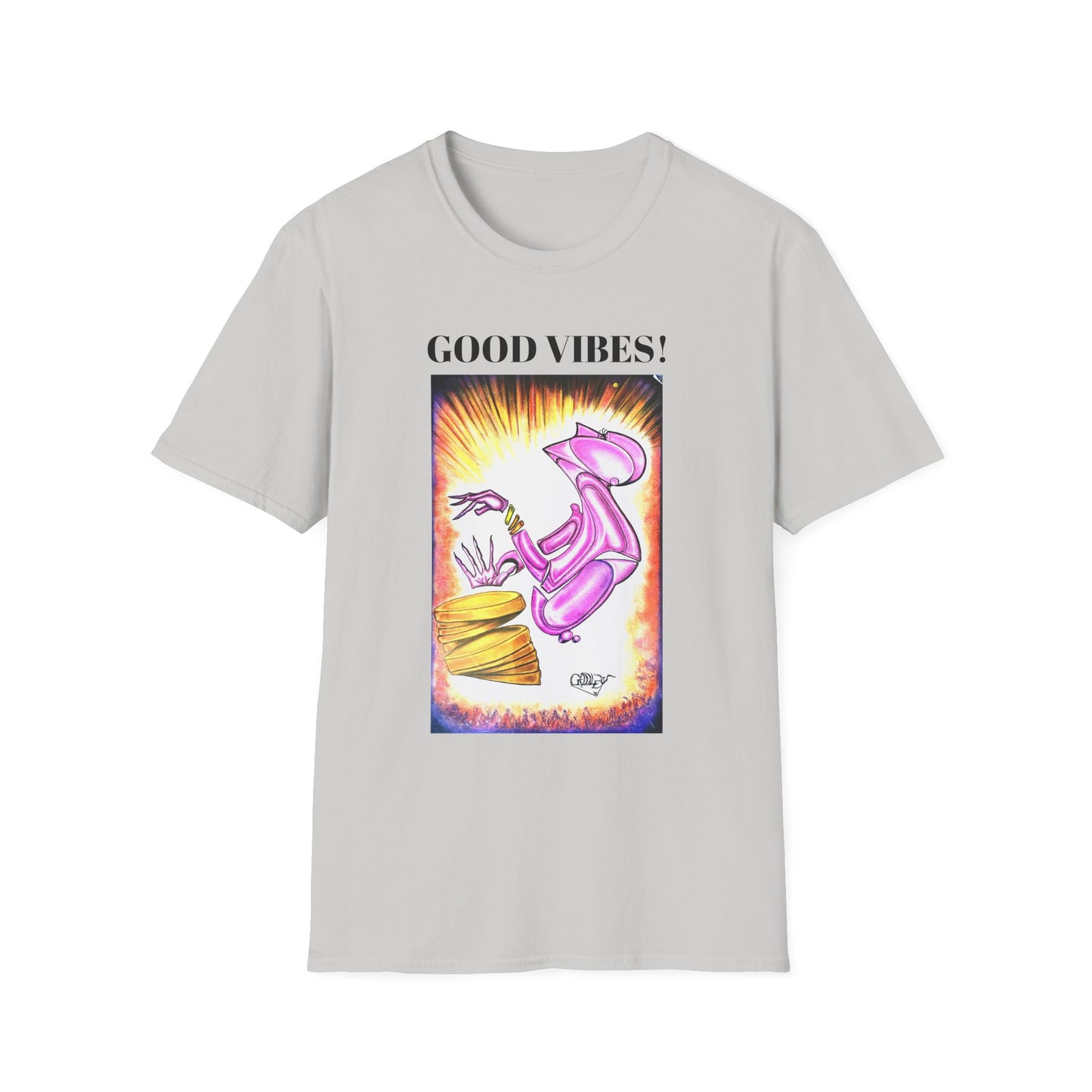 Good Vibes Unisex Softstyle T-Shirt - Casual Graphic Tee for Positive Energy