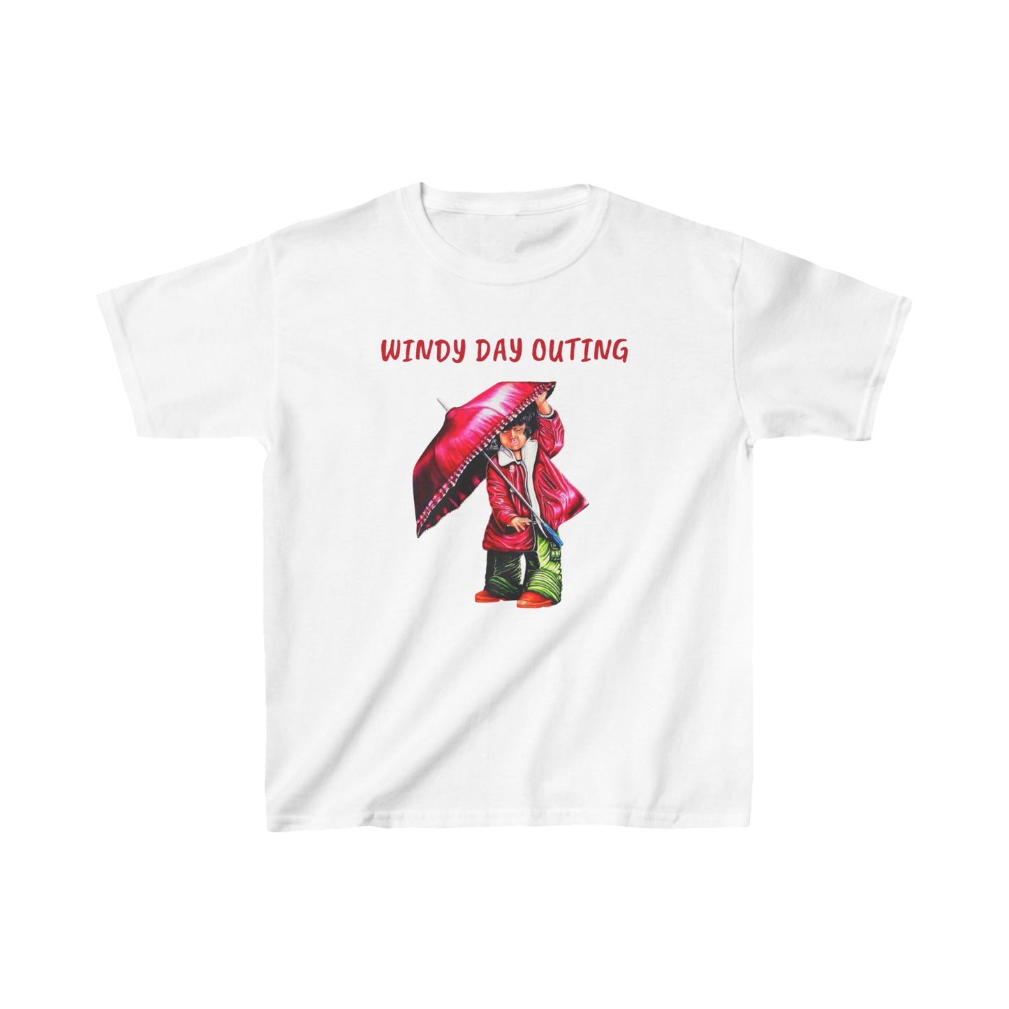 Kids Windy Day Outing Tee - Fun Cotton Tee for Rainy Adventures