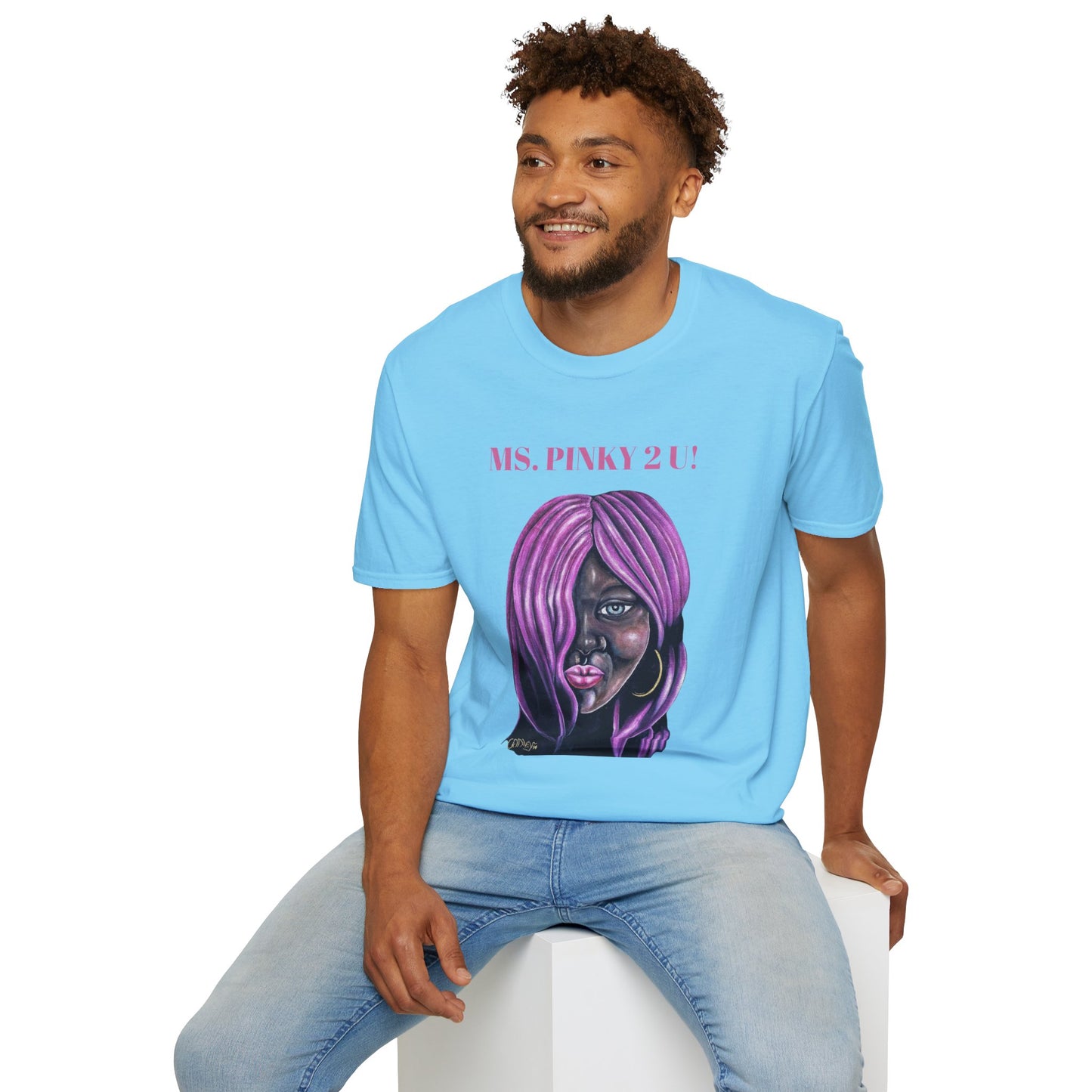 Ms. Pinky Unisex Softstyle T-Shirt - Bold Art Statement Tee