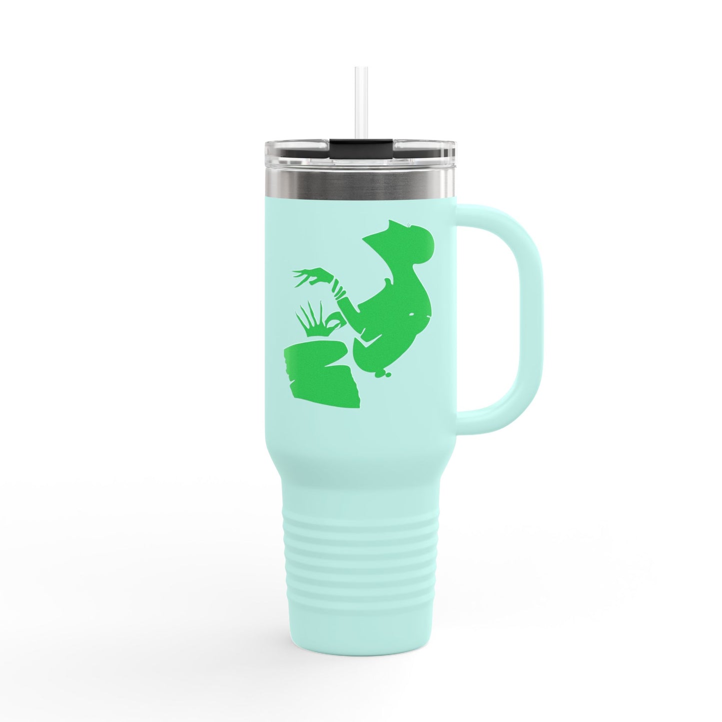 Eco-Friendly Insulated Travel Mug - 40oz with Fun Cactus Design