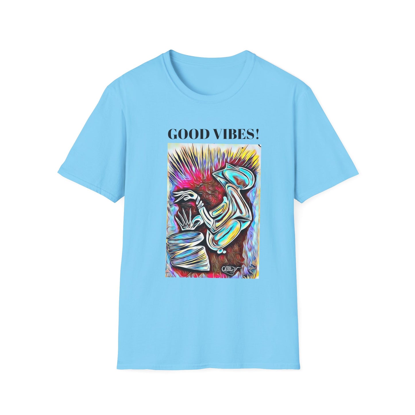 Good Vibes Unisex Softstyle T-Shirt - Colorful Graphic Tee