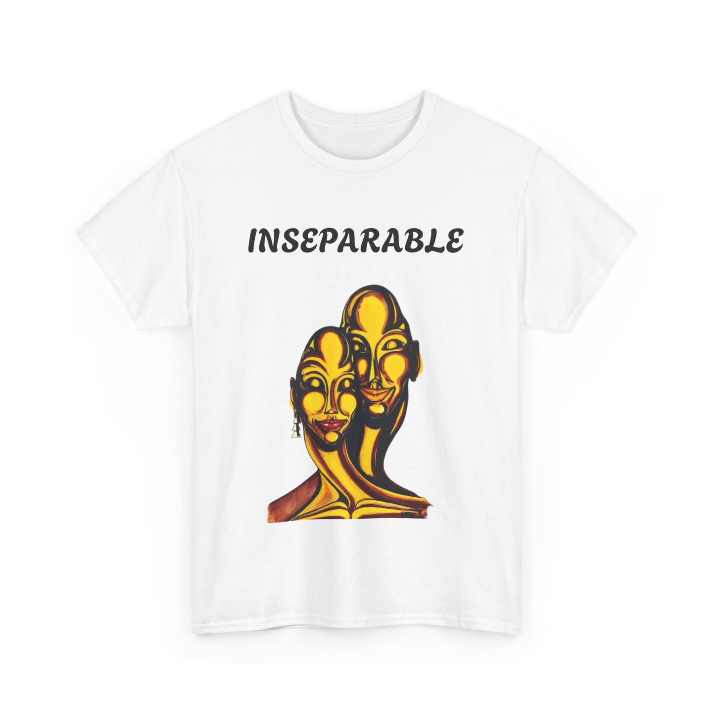 Inseparable Art Unisex Heavy Cotton Tee - Celebrate Love & Connection