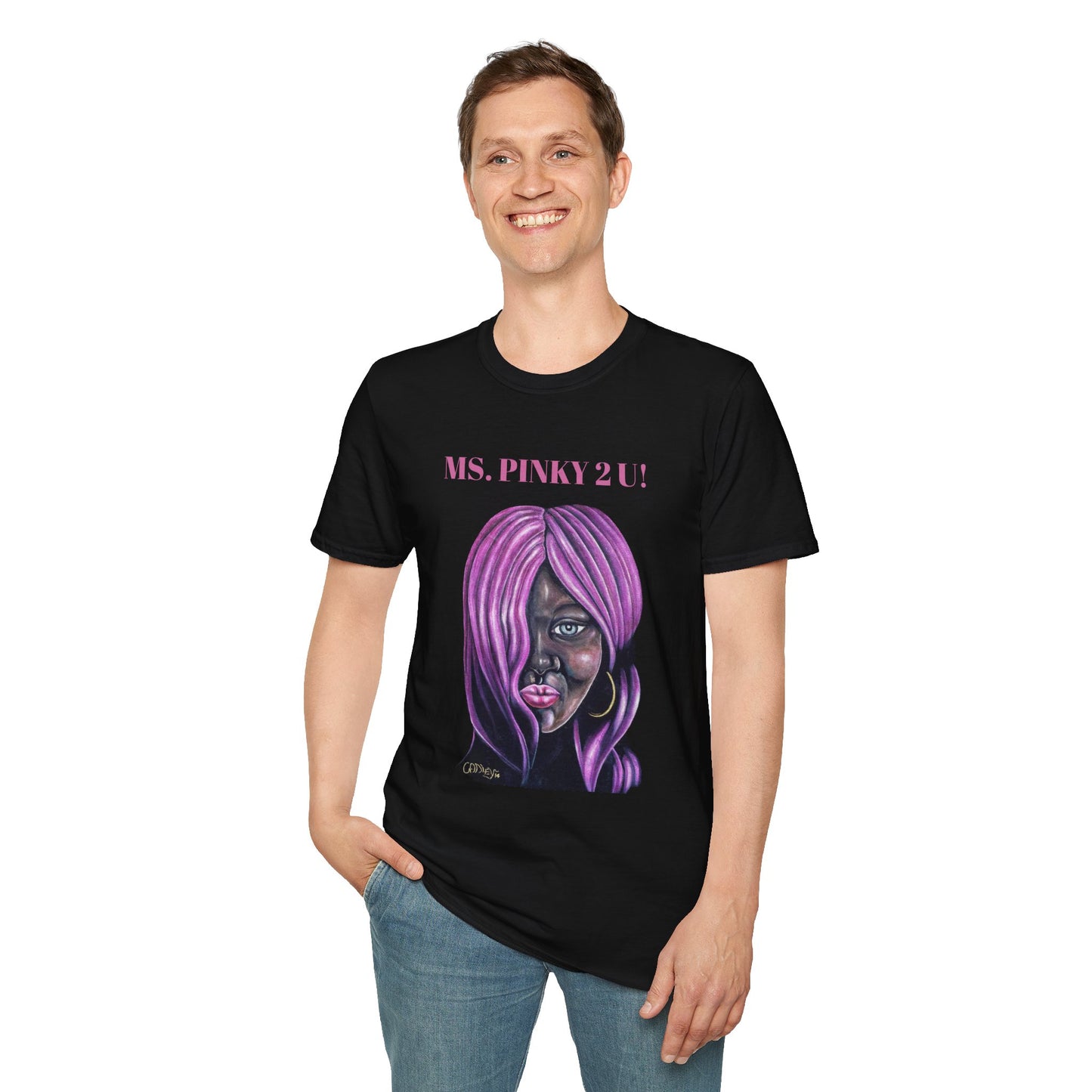 Ms. Pinky Unisex Softstyle T-Shirt - Bold Art Statement Tee