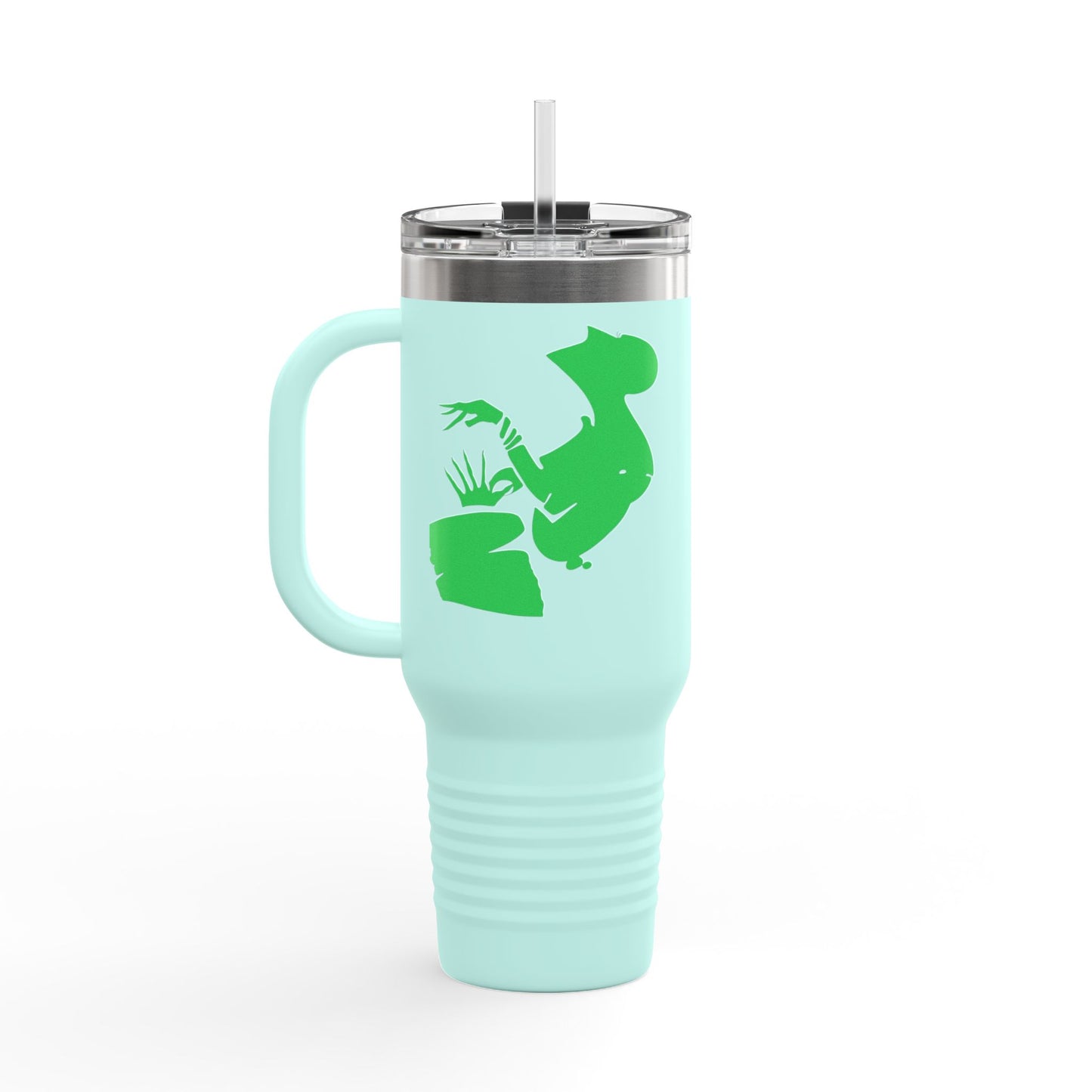 Eco-Friendly Insulated Travel Mug - 40oz with Fun Cactus Design