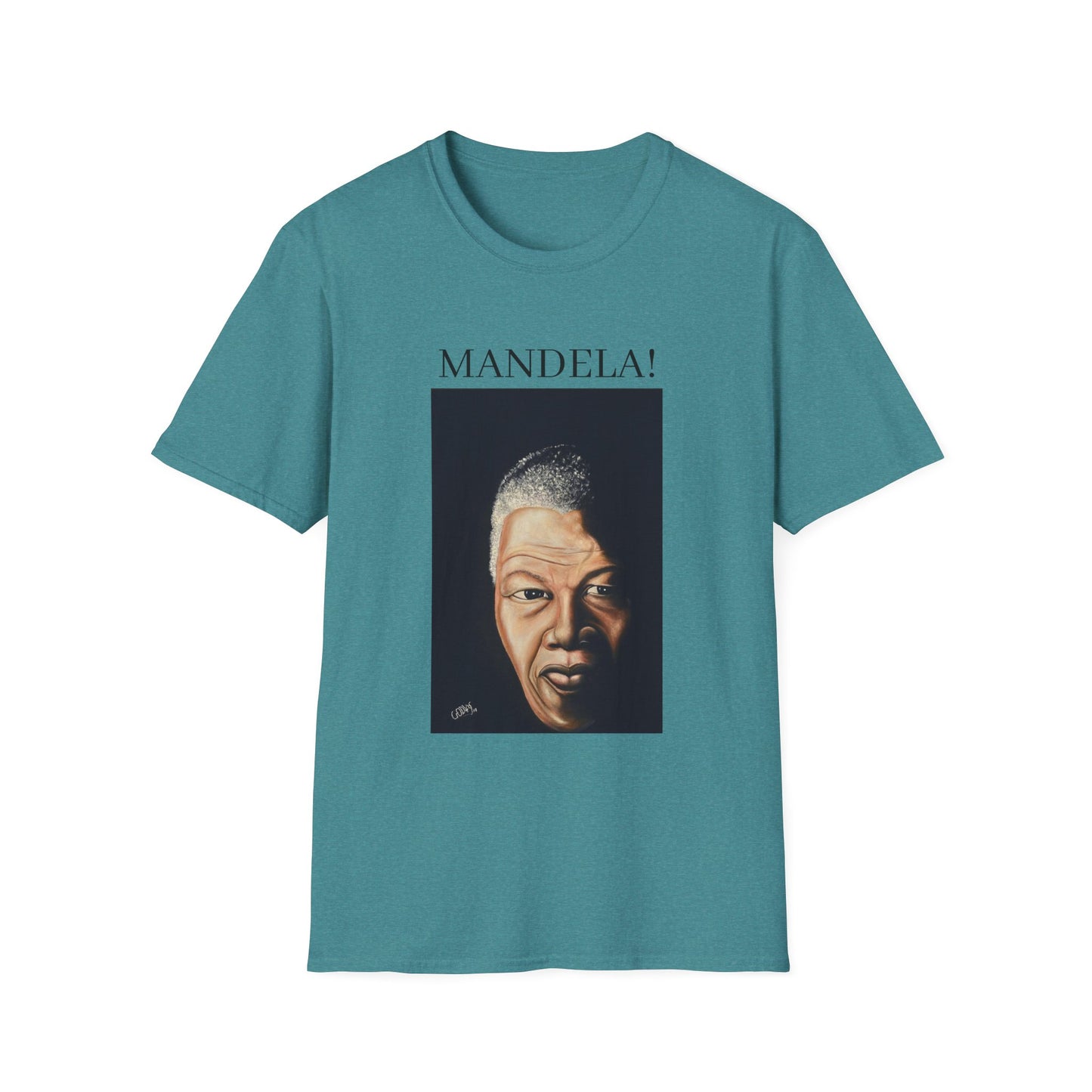 Inspirational Mandela T-Shirt - Unisex Softstyle Tee for Activism and Black History Celebrations