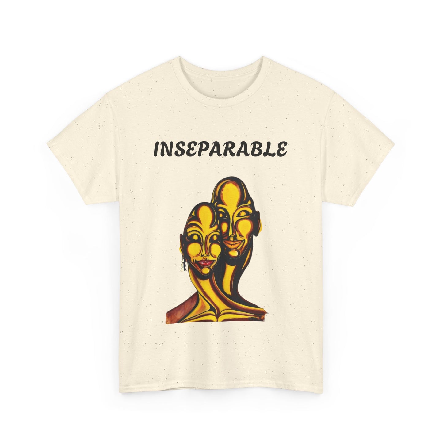 Inseparable Art Unisex Heavy Cotton Tee - Celebrate Love & Connection