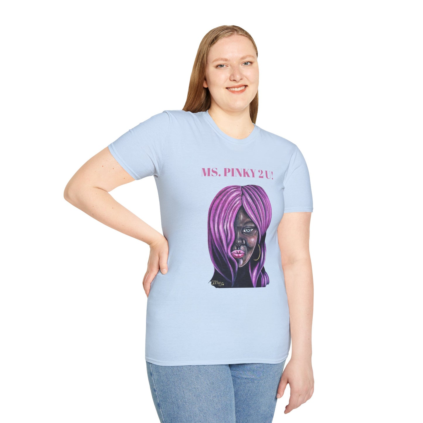 Ms. Pinky Unisex Softstyle T-Shirt - Bold Art Statement Tee