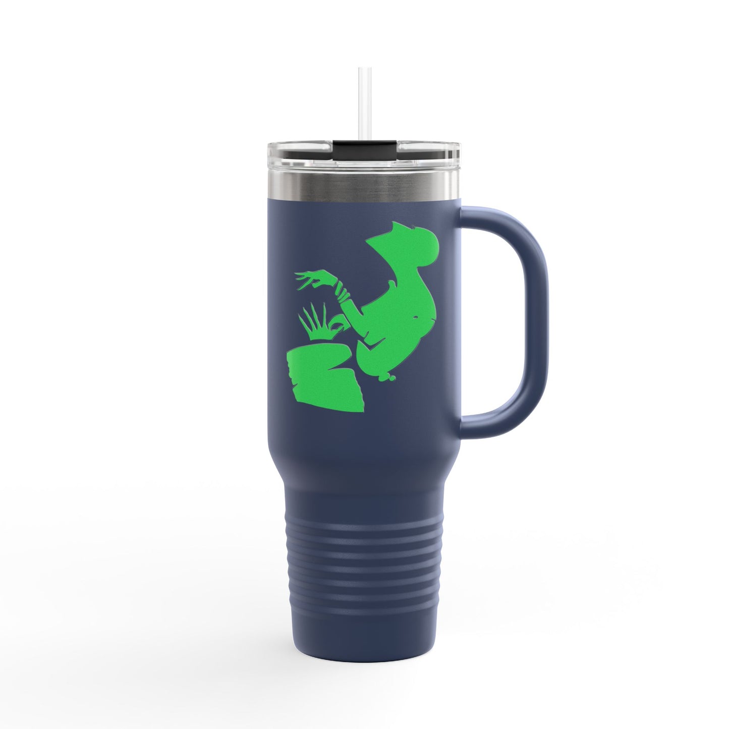 Eco-Friendly Insulated Travel Mug - 40oz with Fun Cactus Design