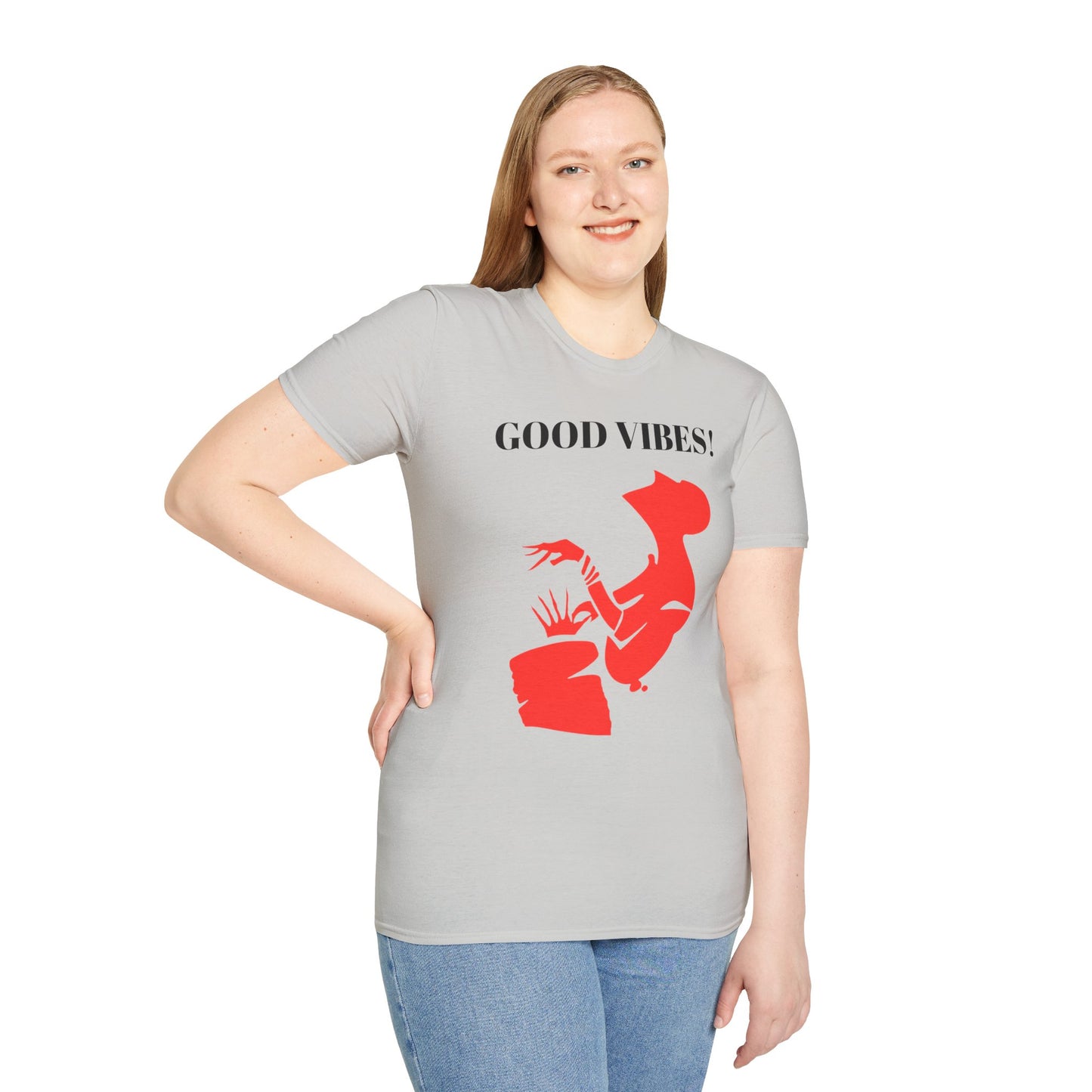 Creative Red Silhouette Unisex Softstyle T-Shirt