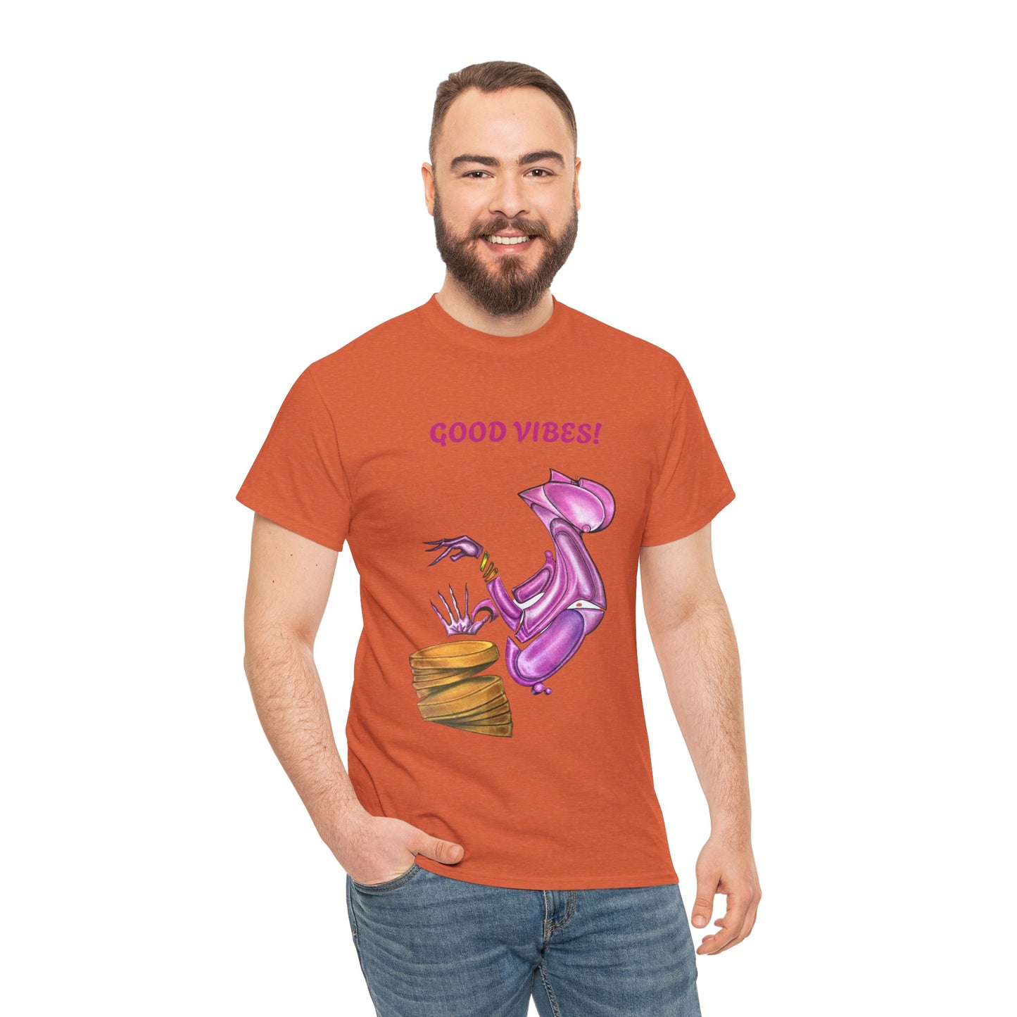 Let's Dance Unisex Heavy Cotton Tee - Fun and Vibrant Dance Shirt