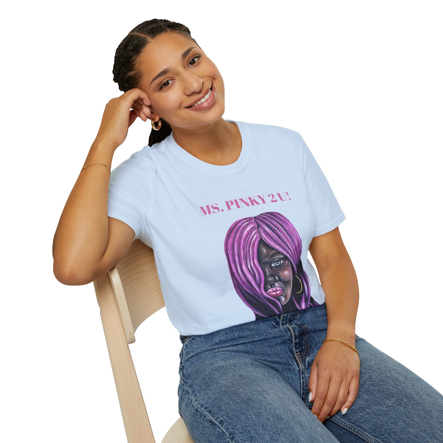 Ms. Pinky Unisex Softstyle T-Shirt - Bold Art Statement Tee