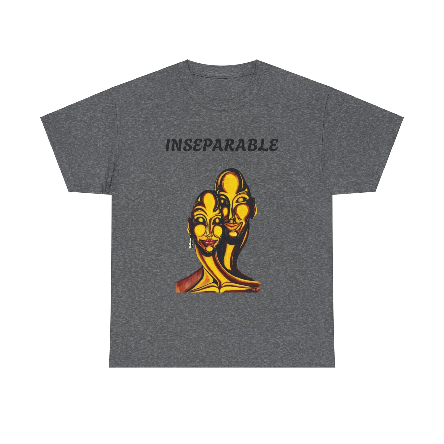 Inseparable Art Unisex Heavy Cotton Tee - Celebrate Love & Connection